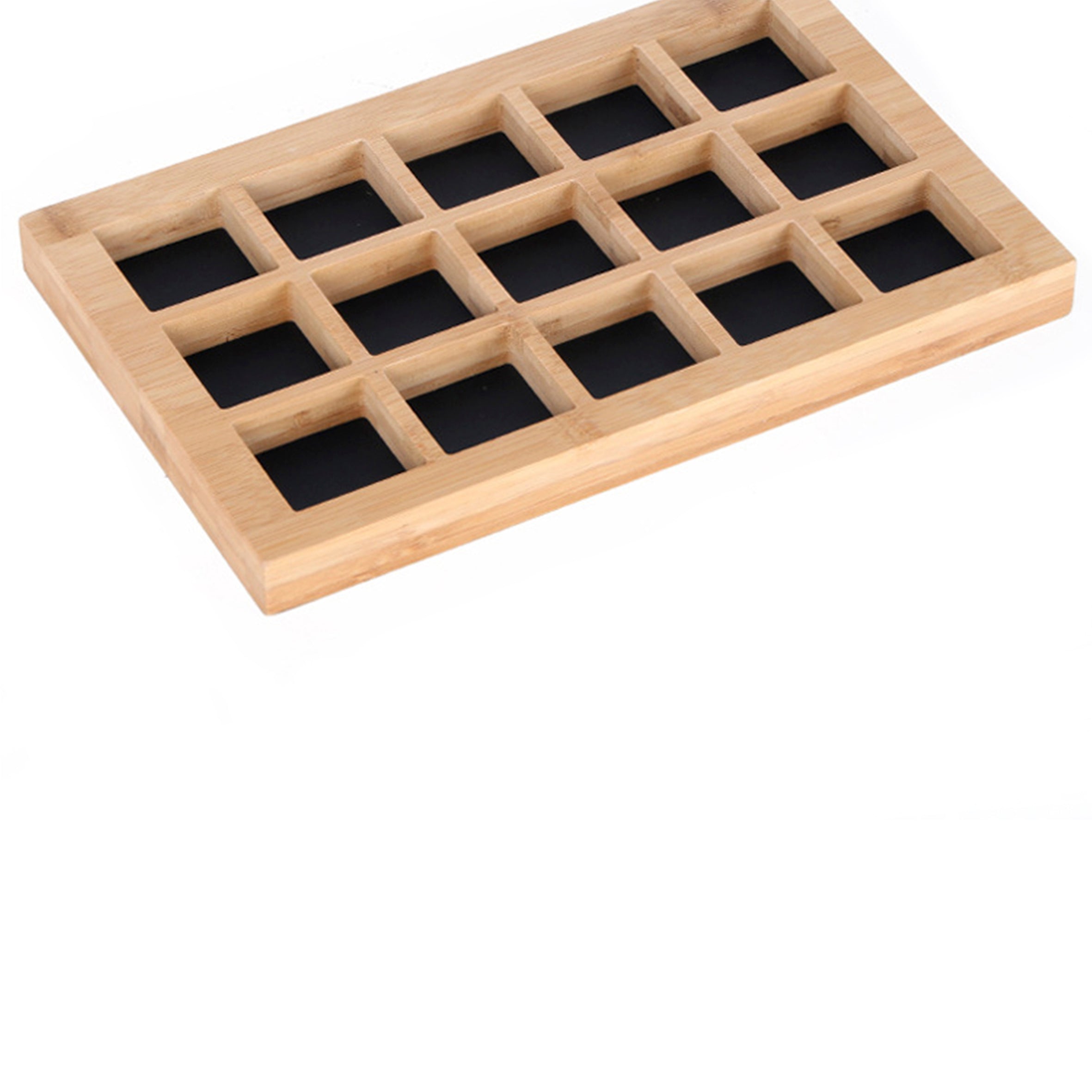 15 Grid Solid Wood Accessories Display W1432