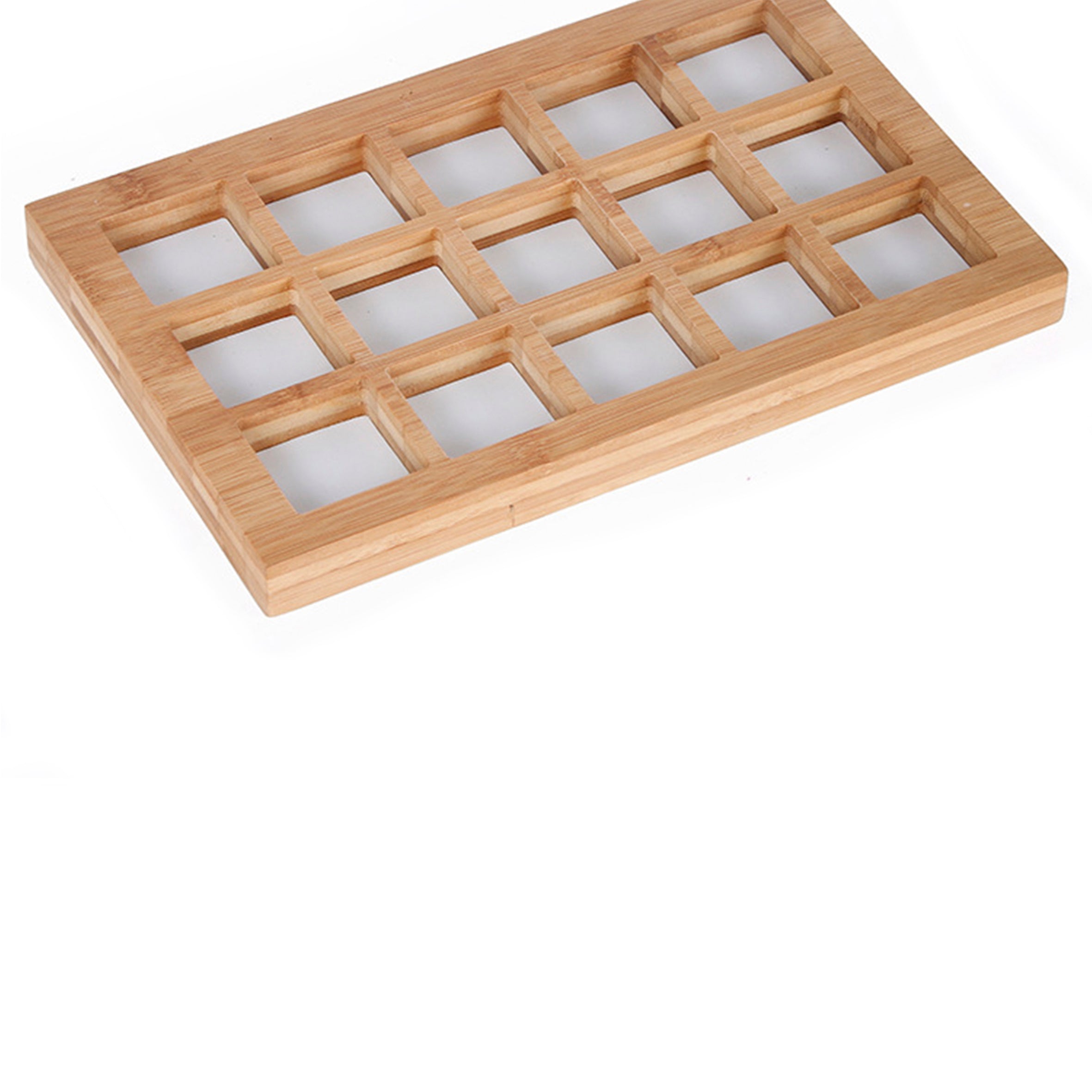 15 Grid Solid Wood Accessories Display W1432