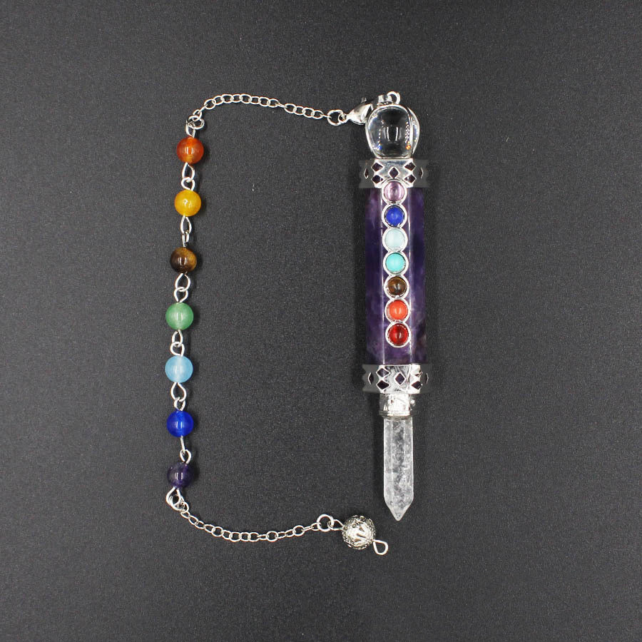 7 Chakra Stone Pendant Suncatcher W1462