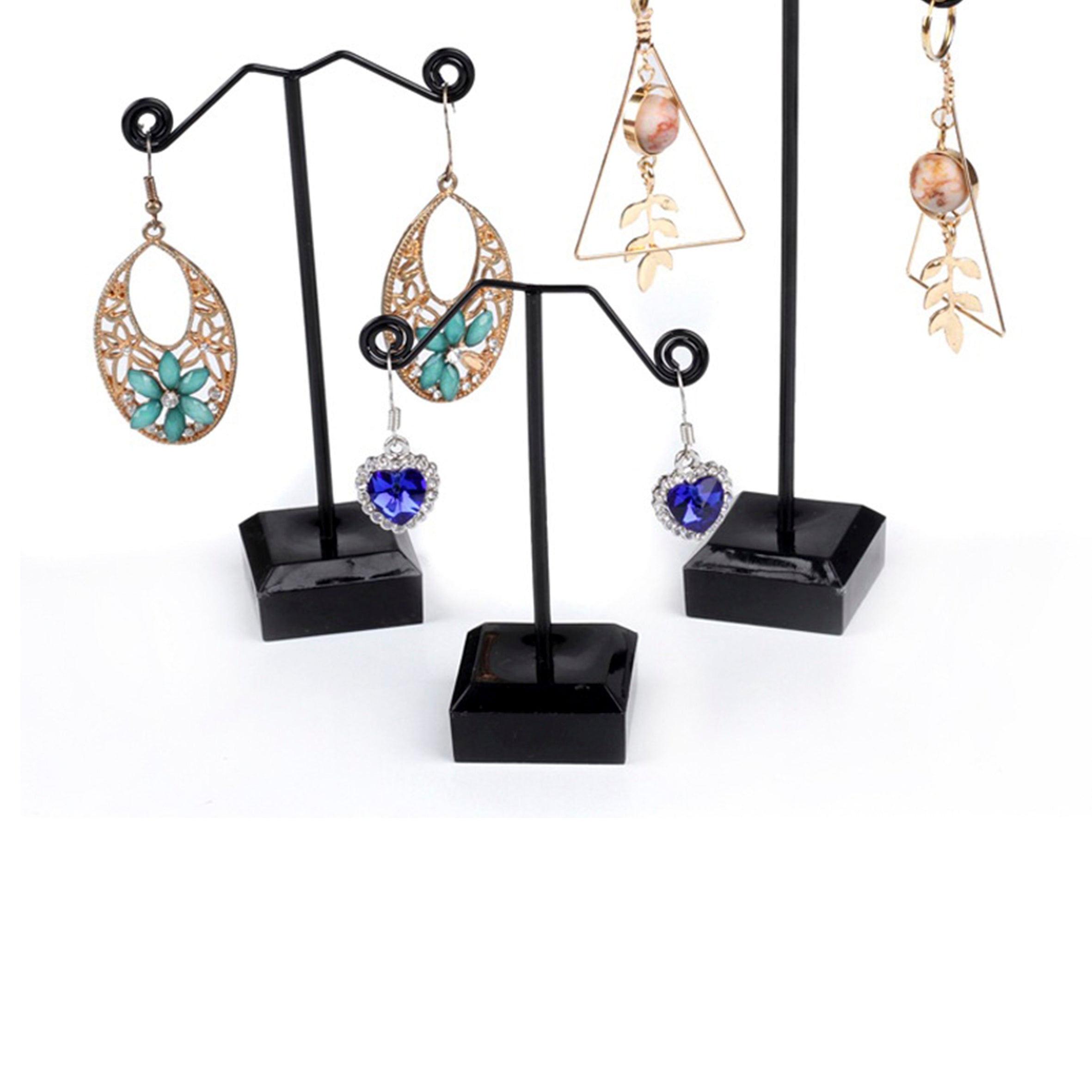 T-shaped Earrings Display Three-piece Set W1590