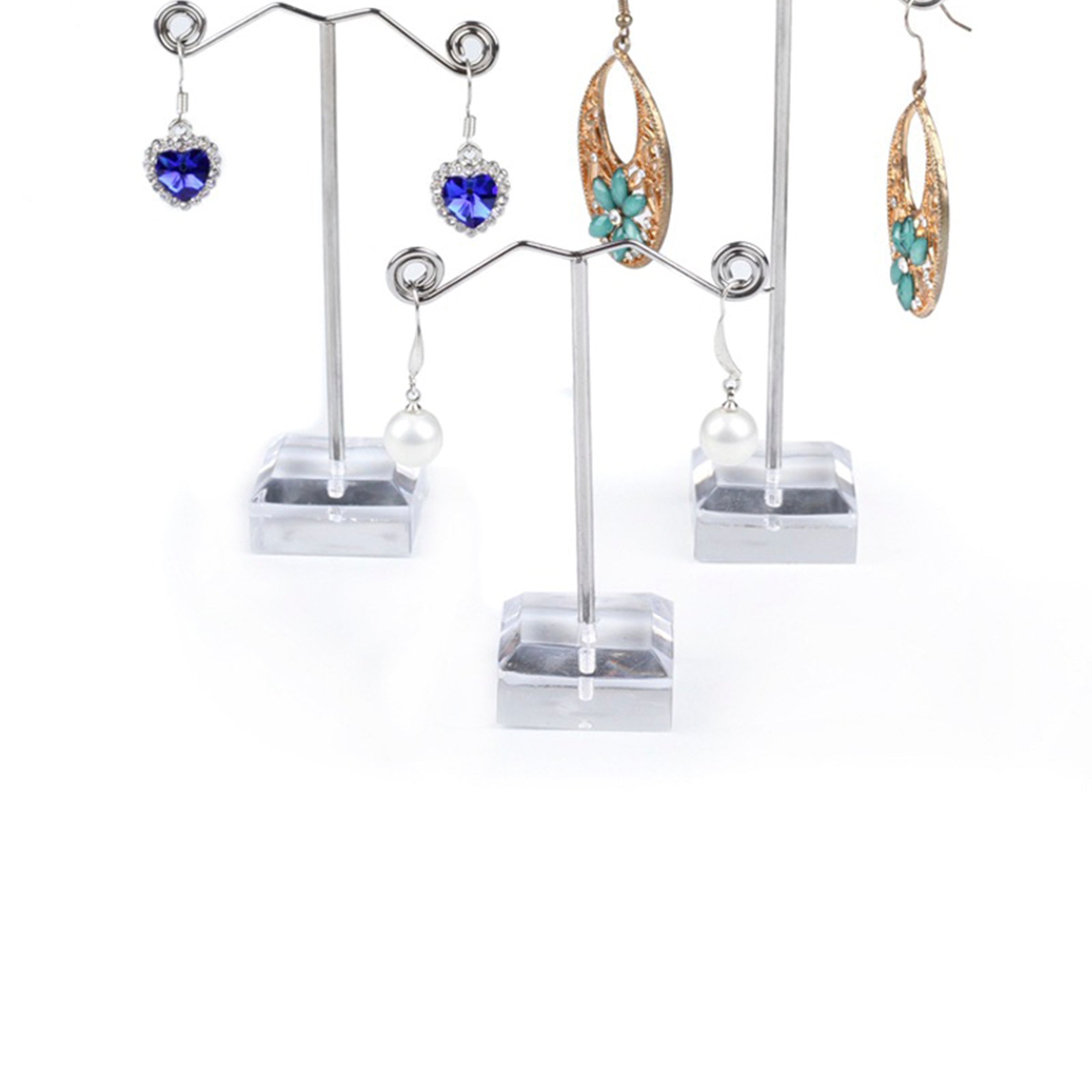 T-shaped Earrings Display Three-piece Set W1590