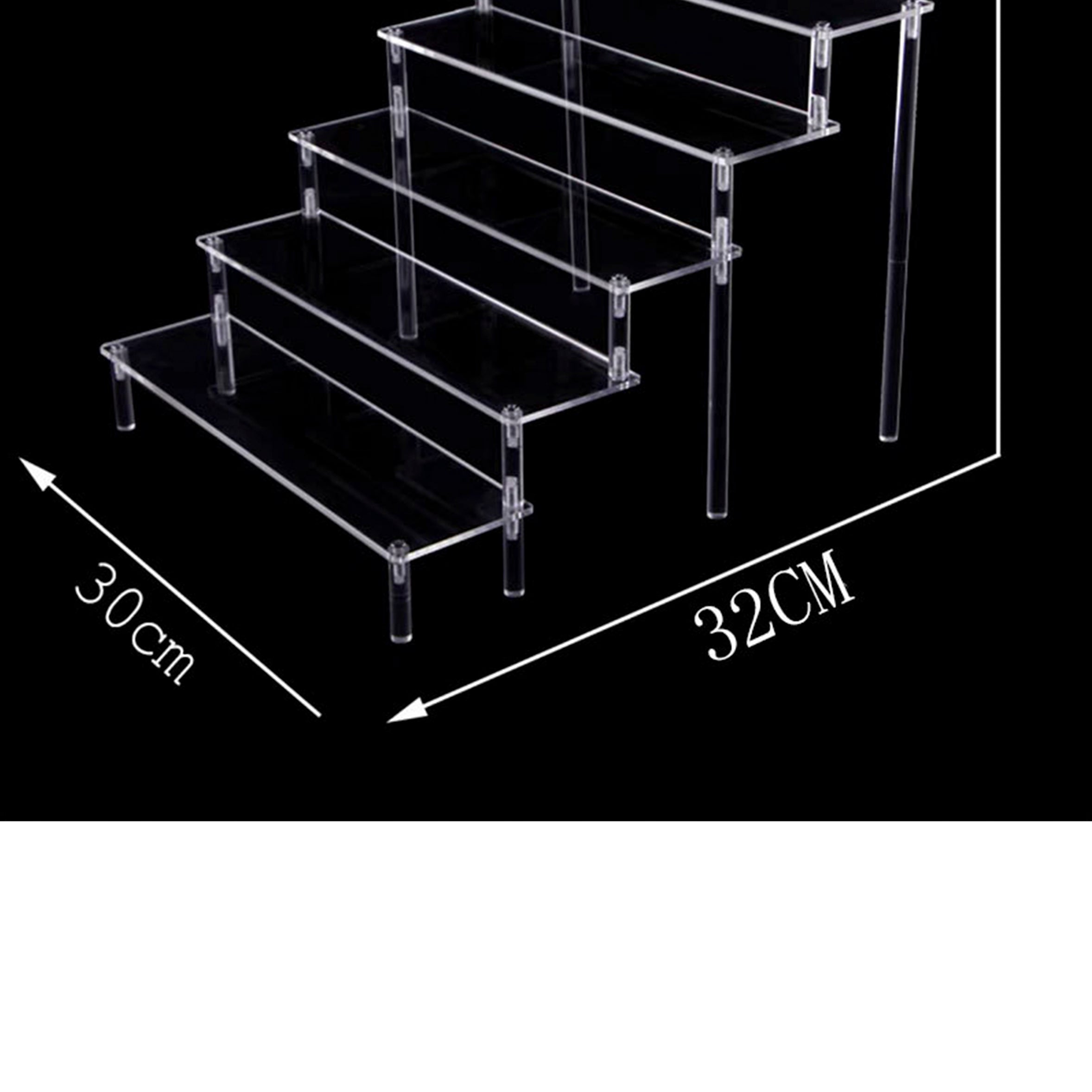 5 Floor Step Acrylic Accessoires Display W1747