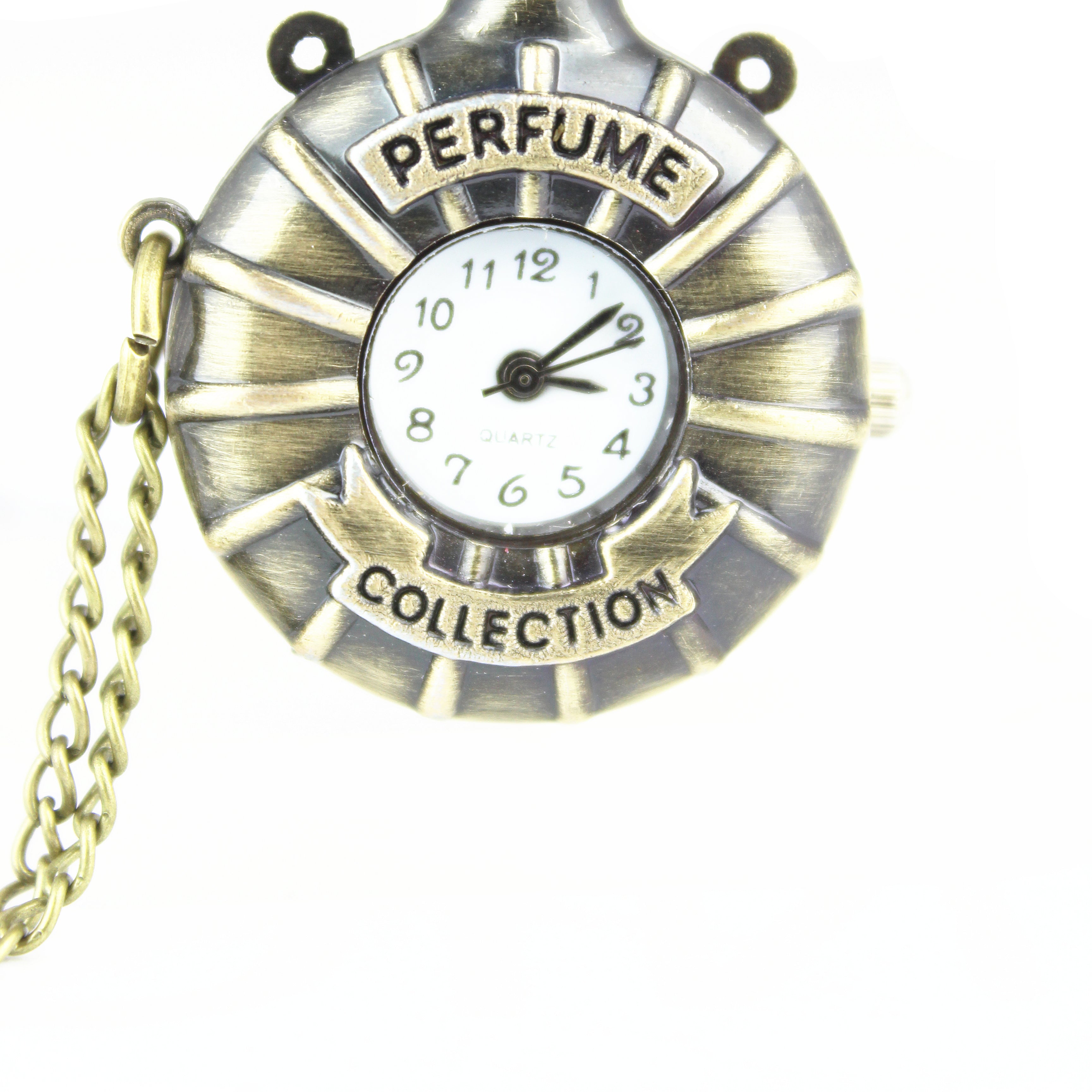 Perfume Bottle Pocket Watch Necklaces WH0135