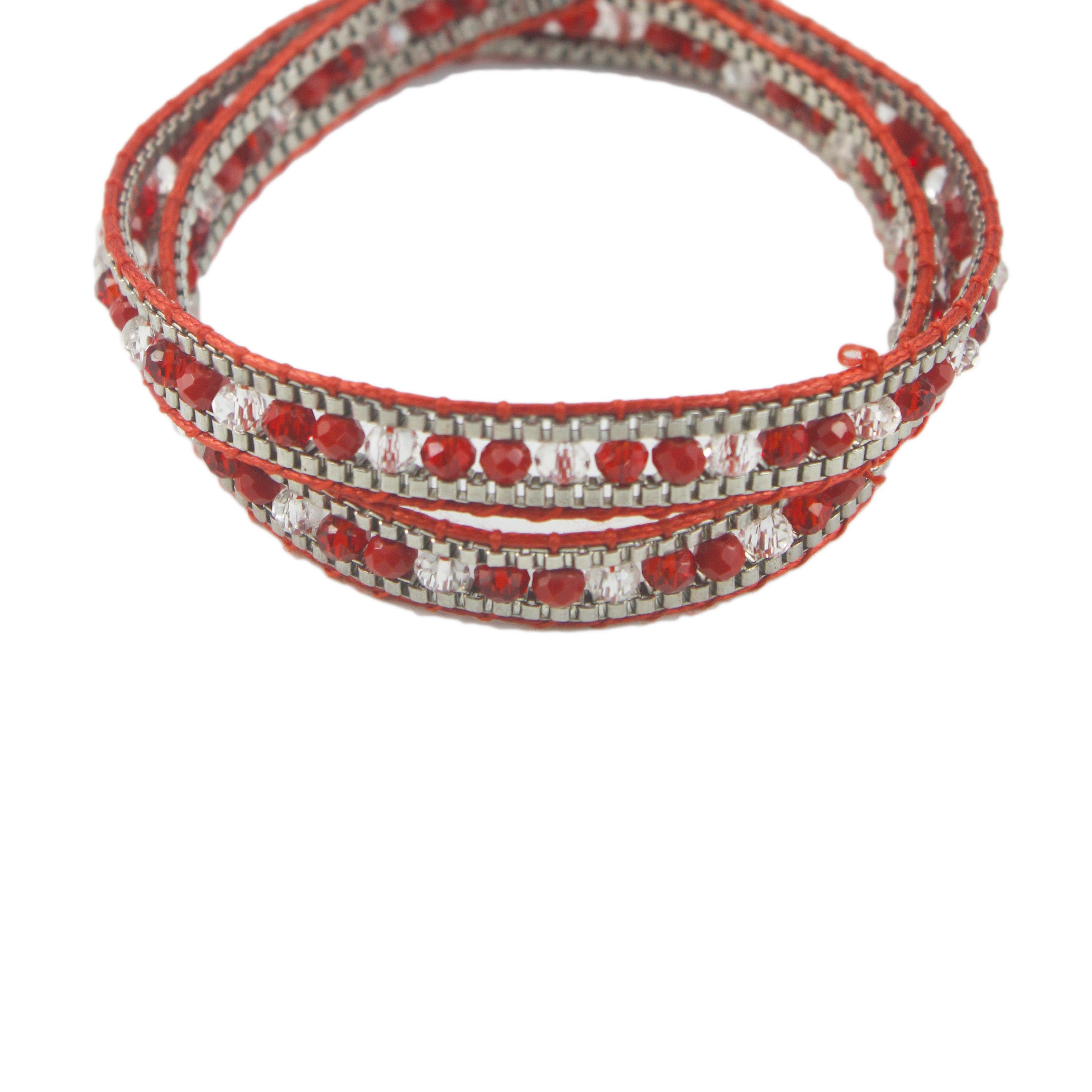 Gemstone Beaded Wrap Round Bracelet B1584