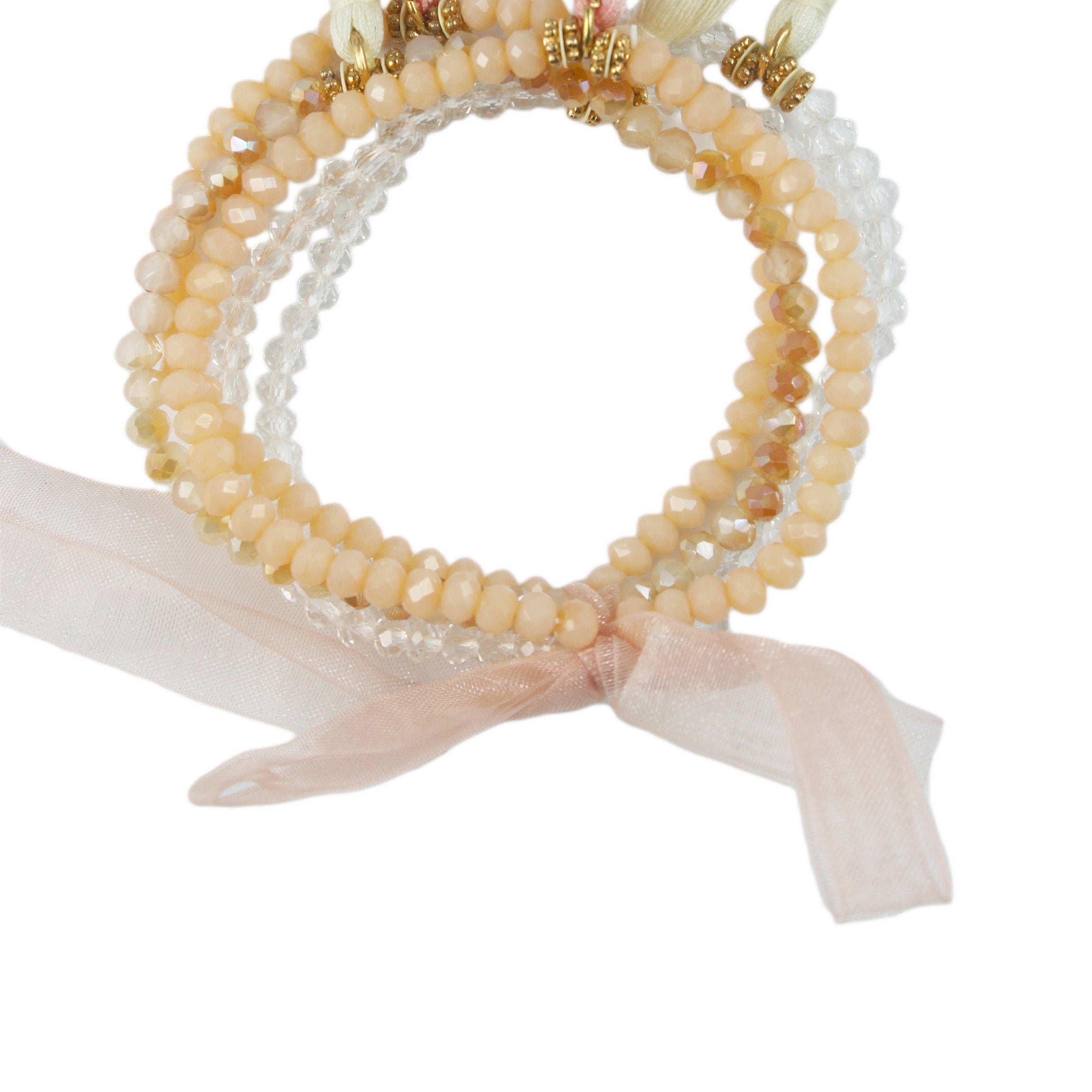 Crystal Tassels Beaded Tassel Bracelet Set B1601