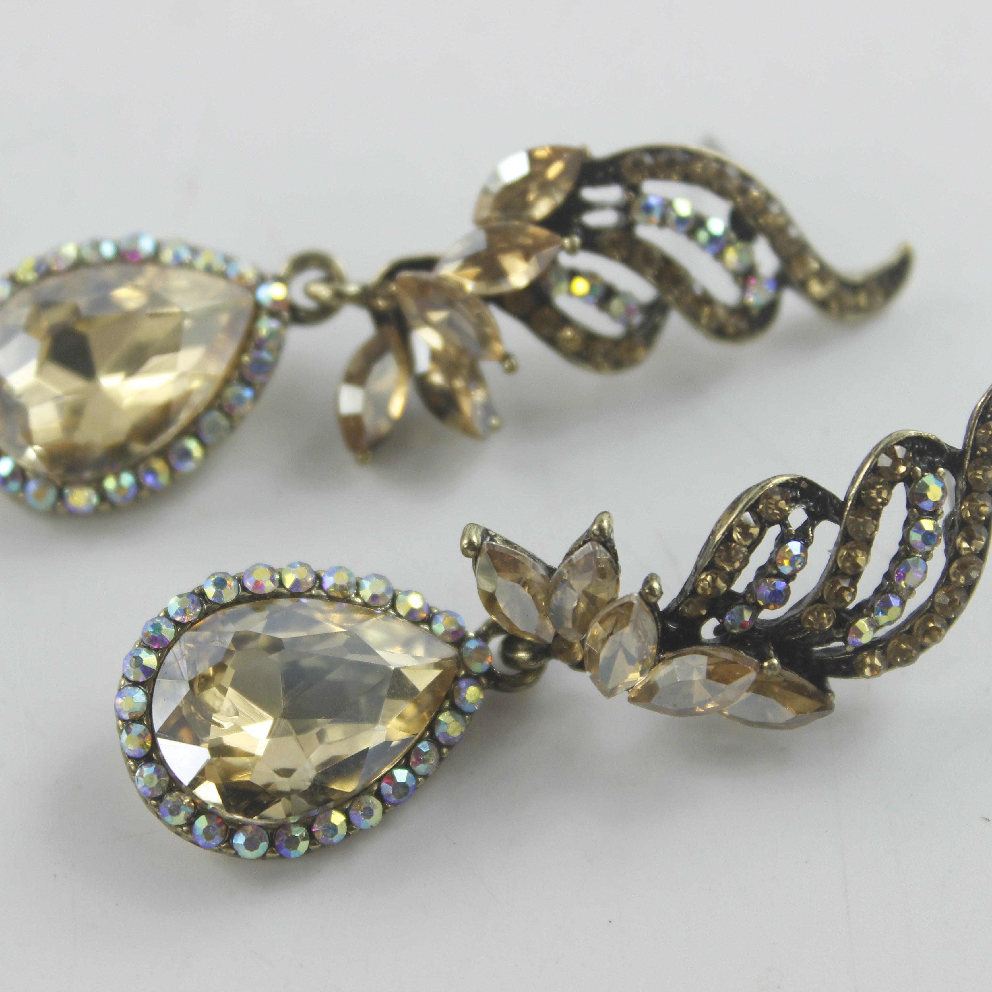 Crystal Accent Art Deco Drop Earrings E1822