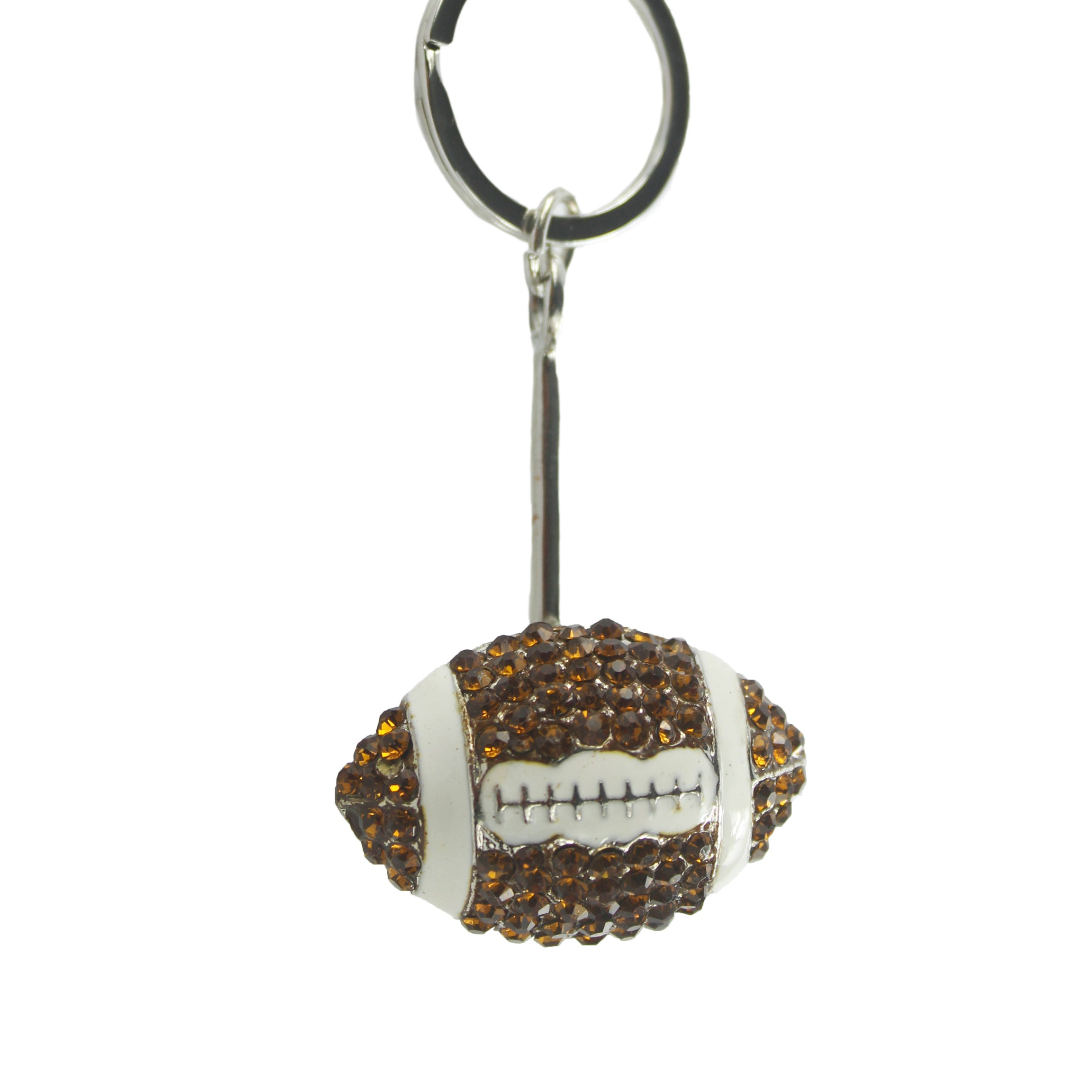 Llavero de rugby con diamantes de imitación K1052