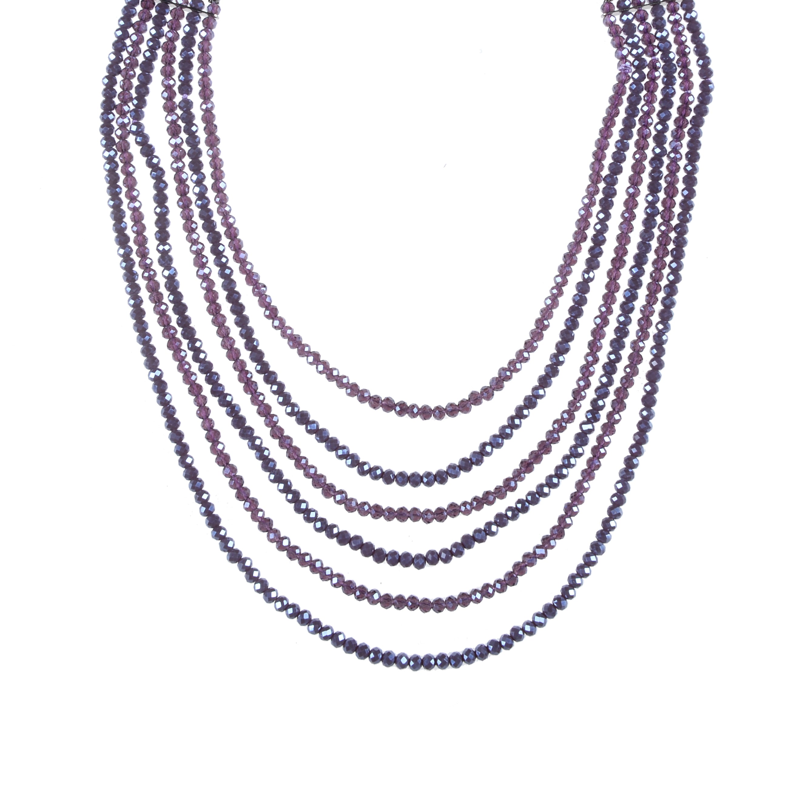Collares de cristal multicapa de moda N2488