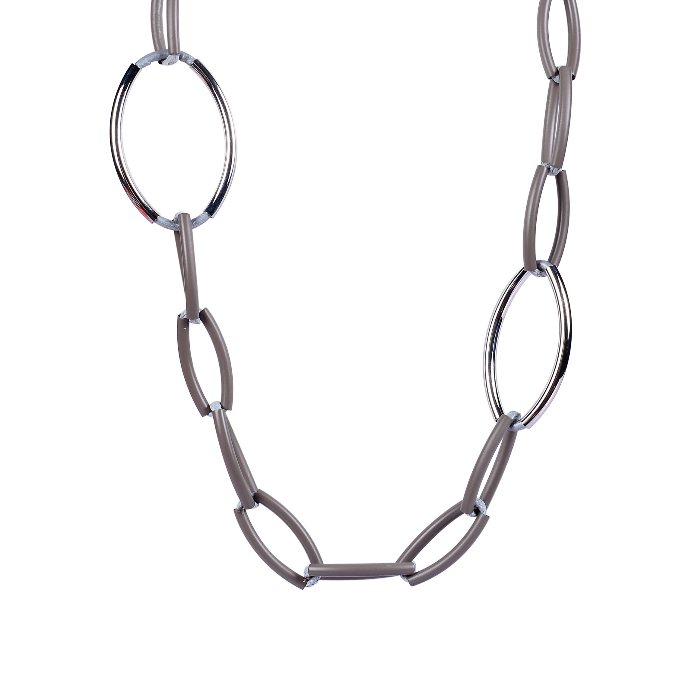 Collares largos de aros de metal para mujer de moda N3074