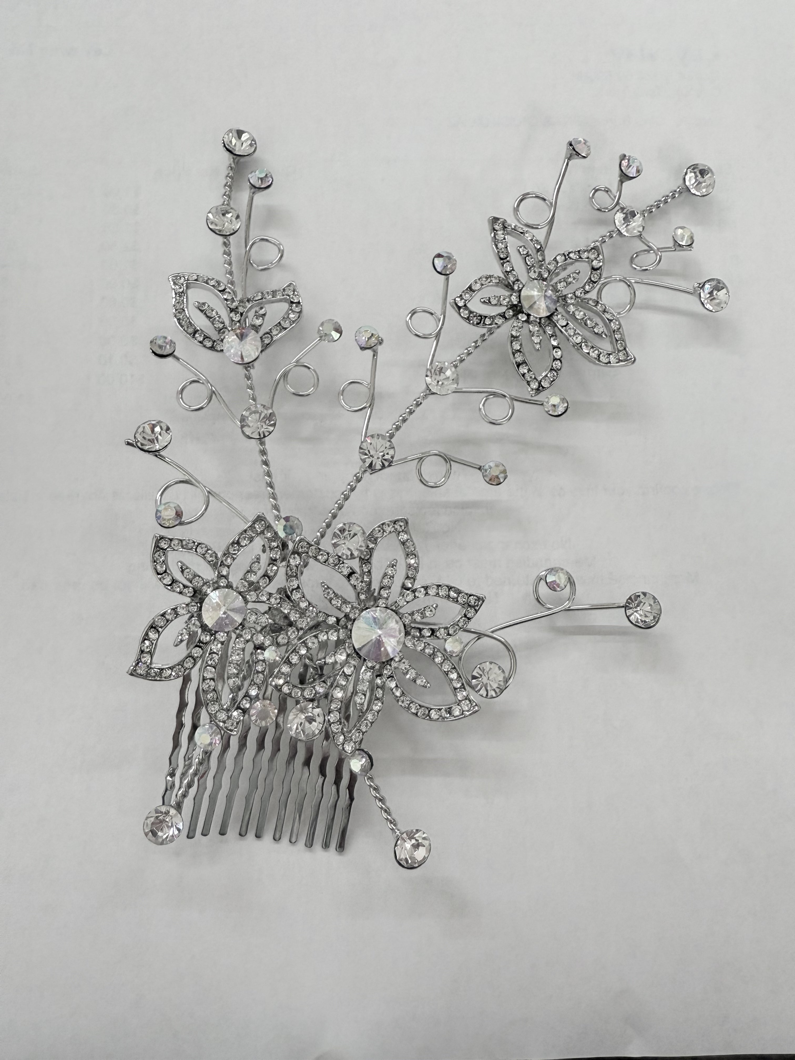 Baroque Rhinestone Hair Comb L0005