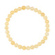 Yellow Jade Stone Stretch Bracelet B2971-4MM
