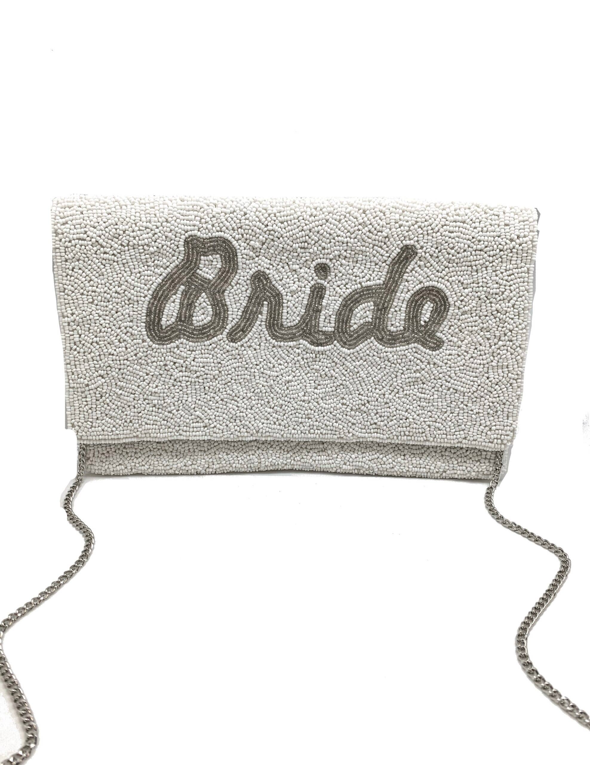 Bride beaded clutch sales