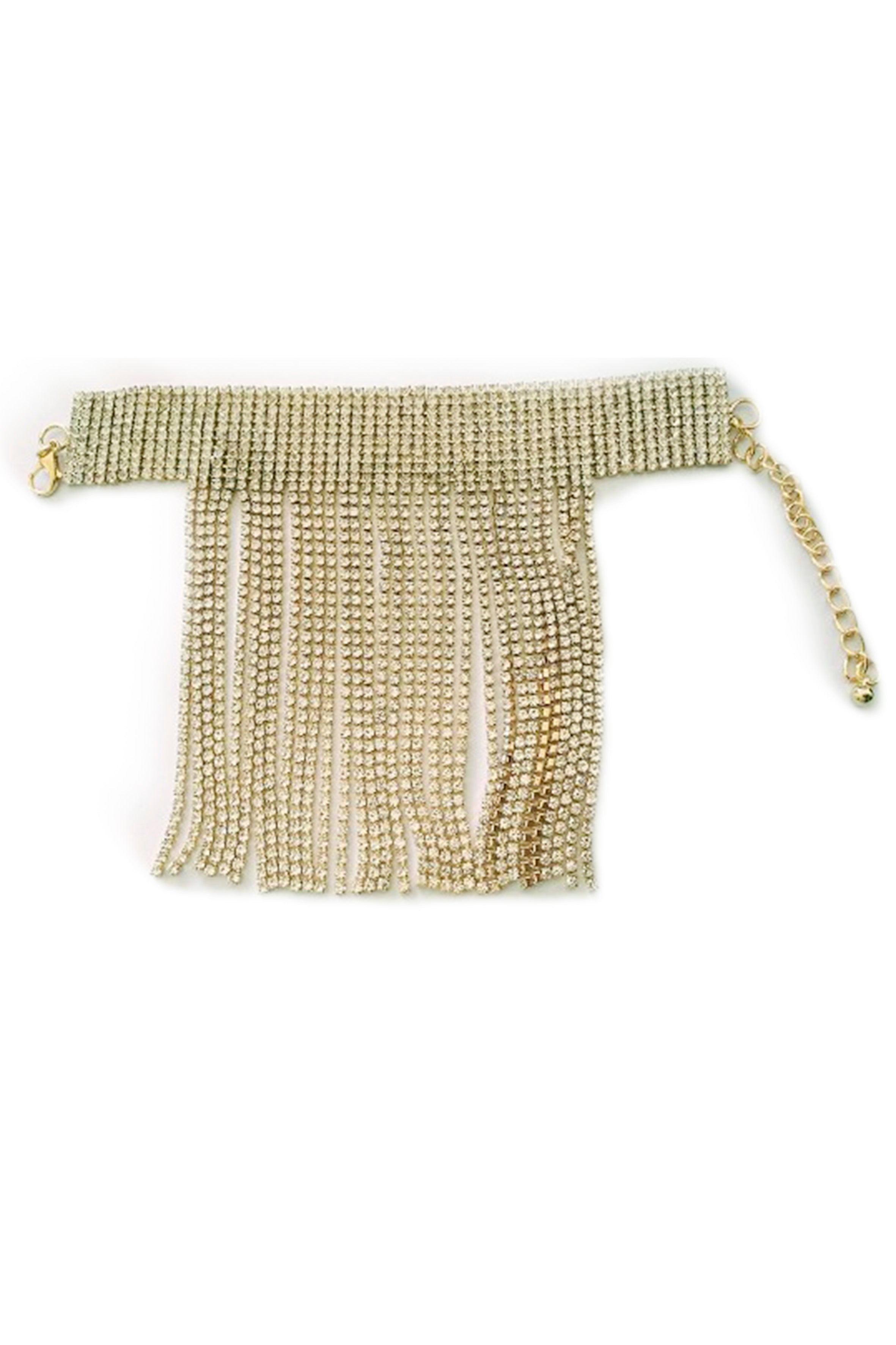 Tobillera con borlas de diamantes de imitación AK0058