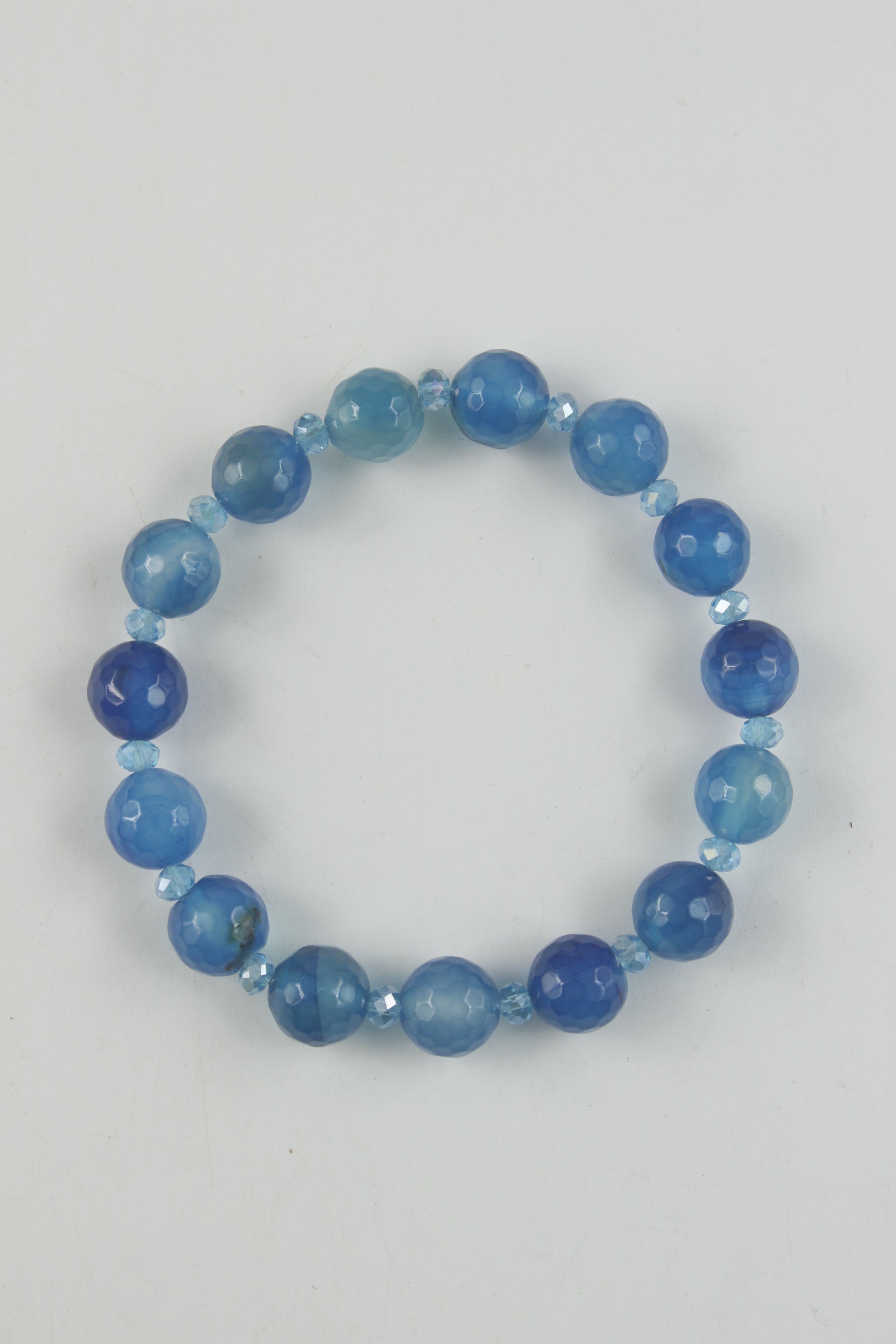 Pulsera de cuentas de cristal de piedra B1304