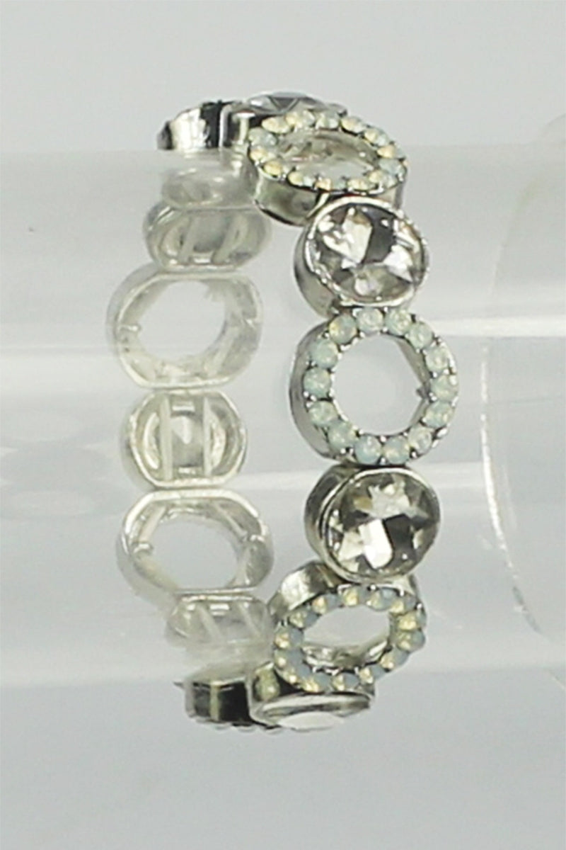 Metal Rhinestone Round Openwork Bracelet B1373