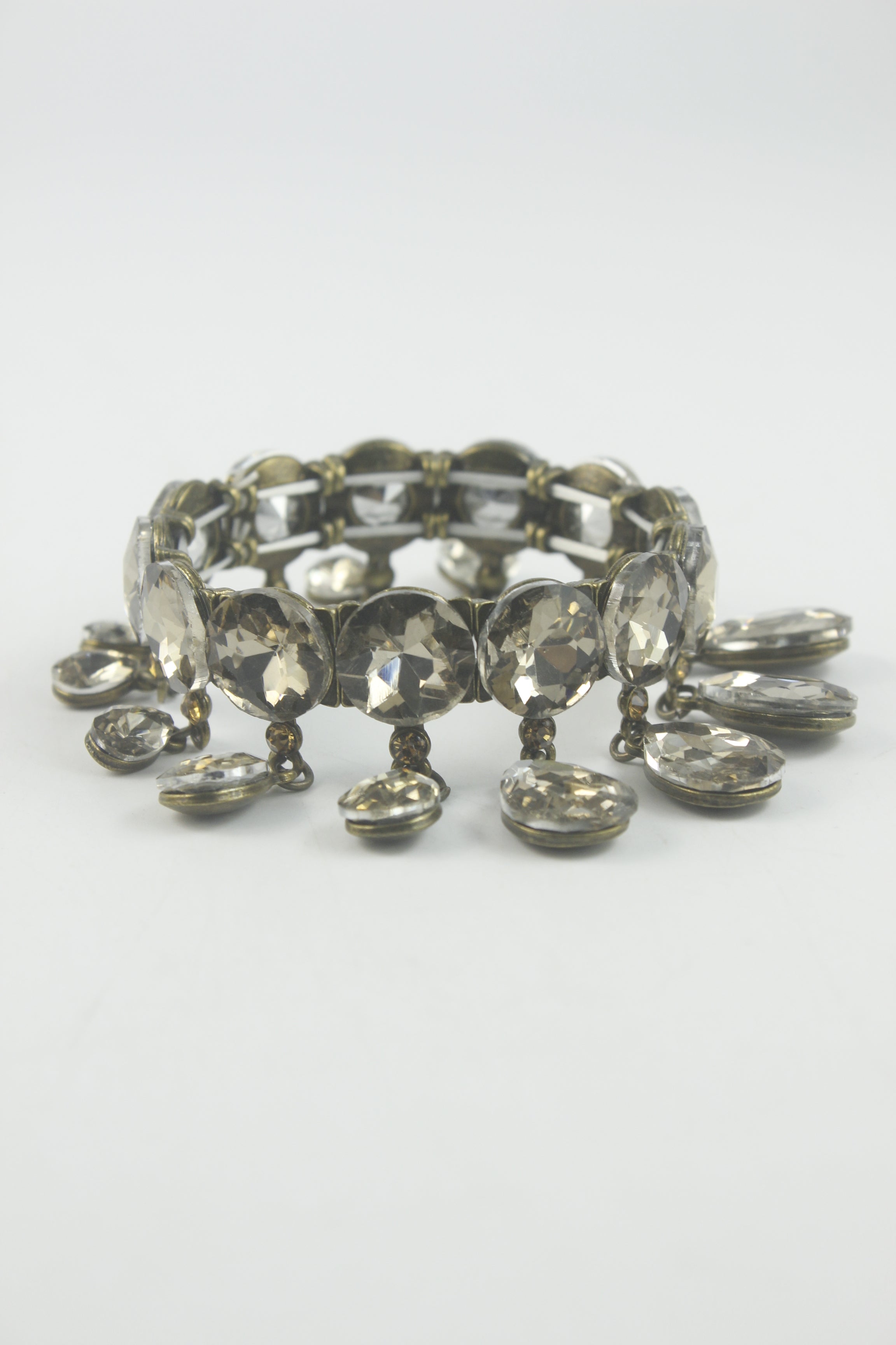 Graceful Champagne Water Drop Crystal Bracelet B1517