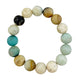 Amazonite Stone Stretch Bracelet B1587-Matte-12MM