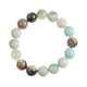 Amazonite Stone Stretch Bracelet B1587-Gloss-12MM