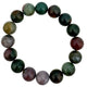 Indian Agate Stone Stretch Bracelet B1590-12MM