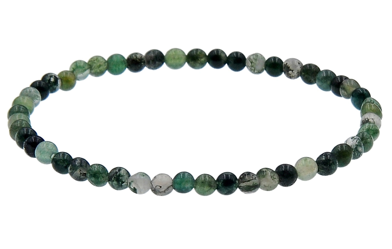 Indian Agate Stone Stretch Bracelets B1590-4MM