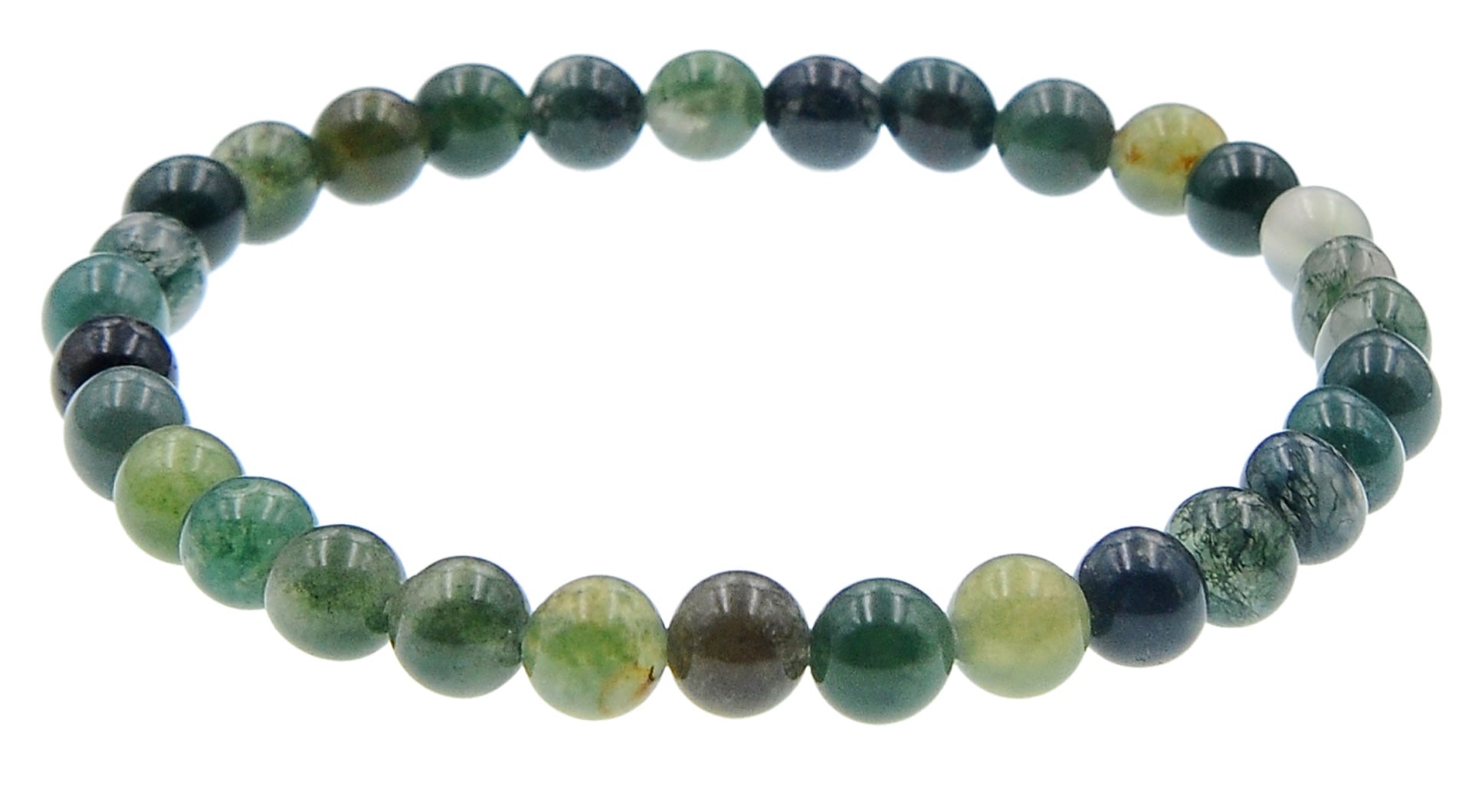 Indian Agate Stone Stretch Bracelets B1590-8MM