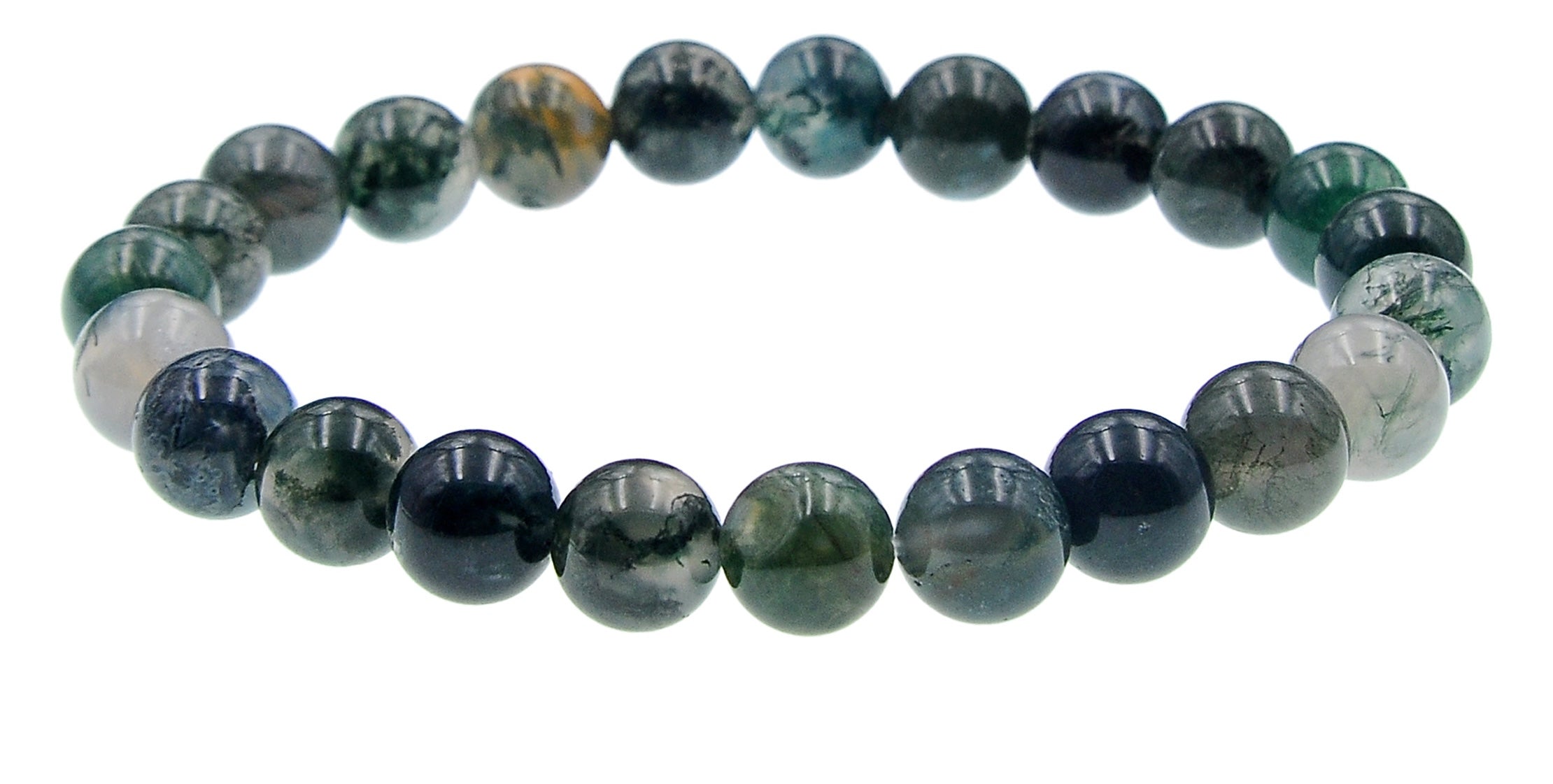 Indian Agate Stone Stretch Bracelets B1590-6MM