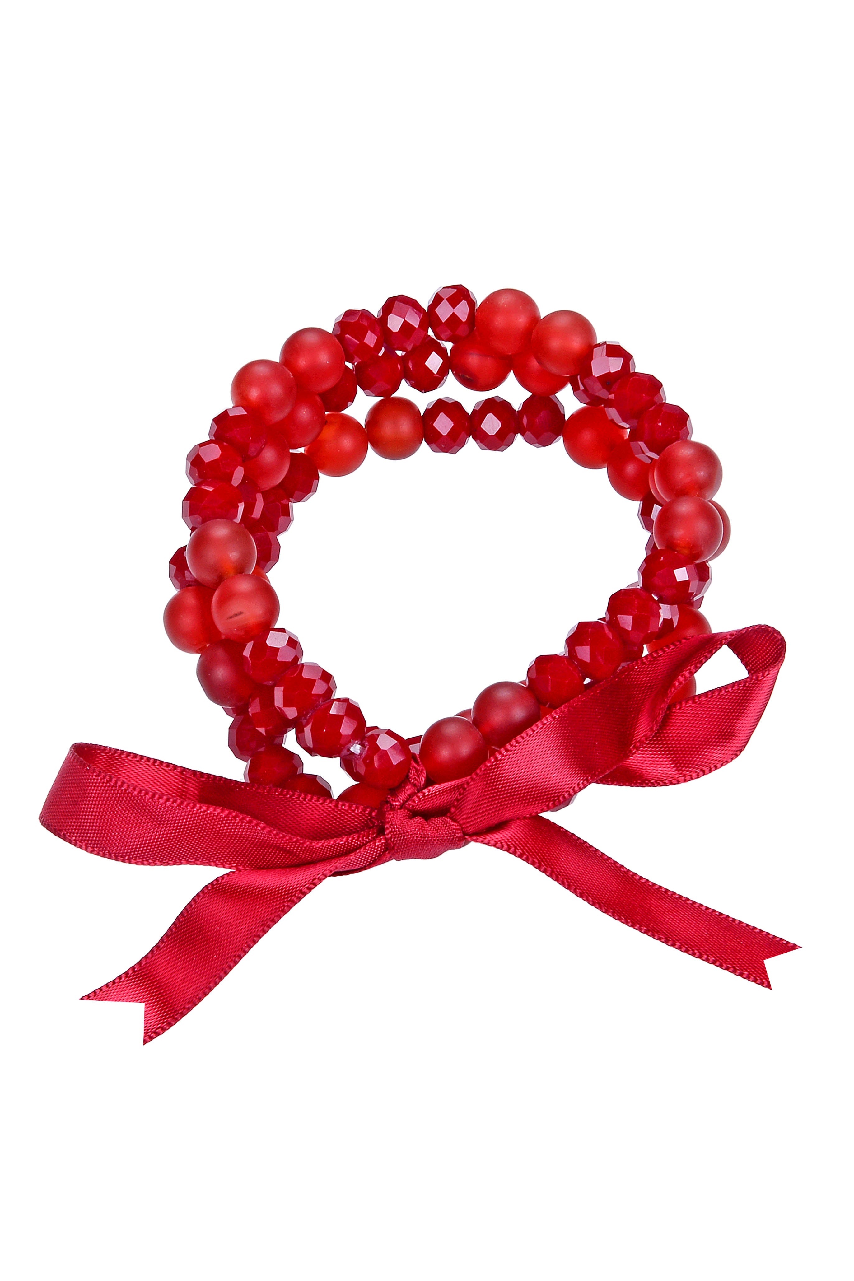 Juego de pulseras de cuentas de piedra y cristal B1725