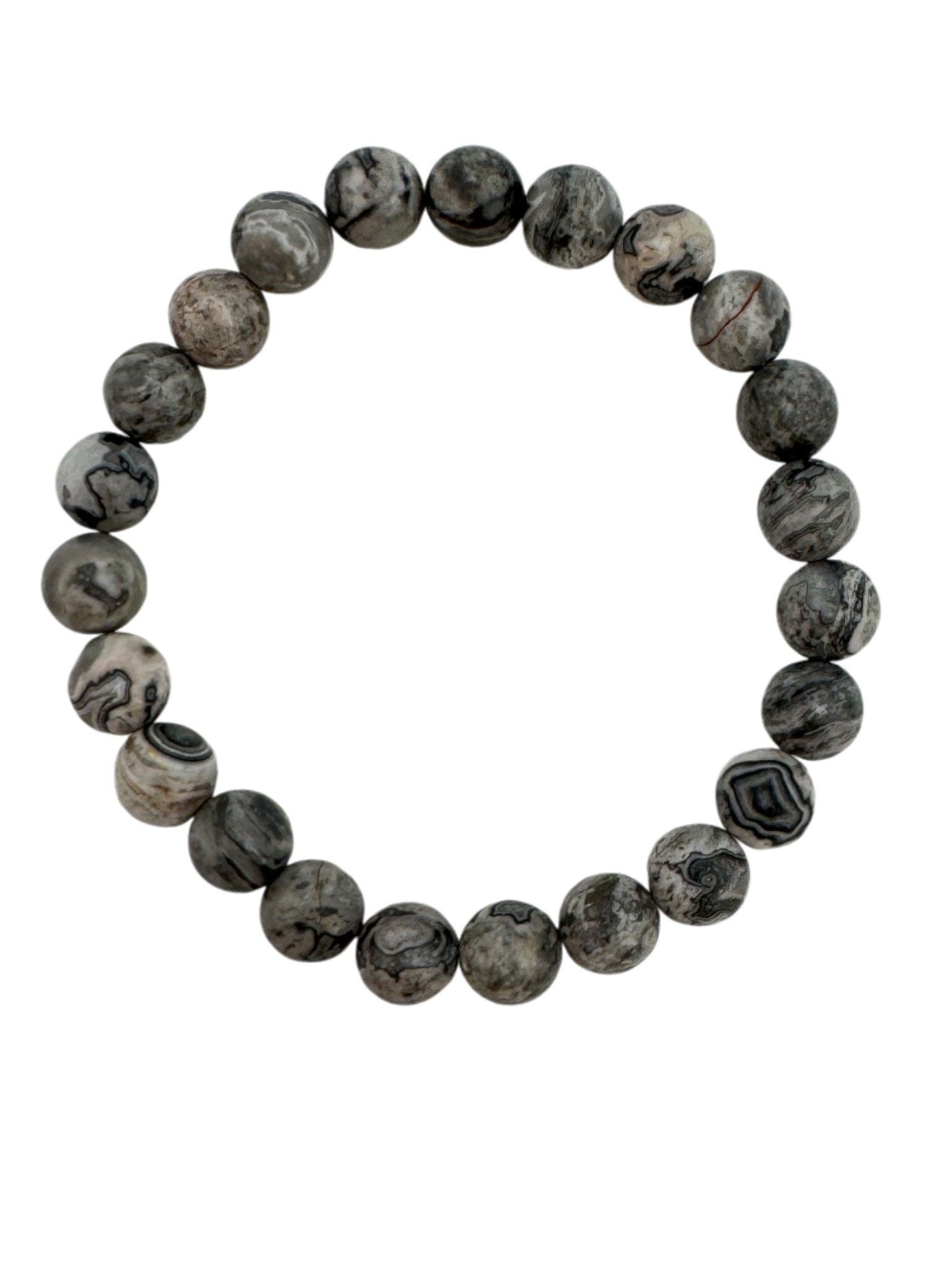Atlas Jasper Stone Stretch Bracelet B1969-8MM