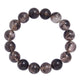 Watermelon Black Matte Stretch Stone Bracelet B1970-12MM