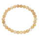 Citrine Quartz  Stone Stretch Bracelet B1981-6MM
