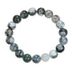 Tree Line Agate Stone Stretch Bracelet B1982-10MM
