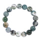 Tree Line Agate Stone Stretch Bracelet B1982-12MM