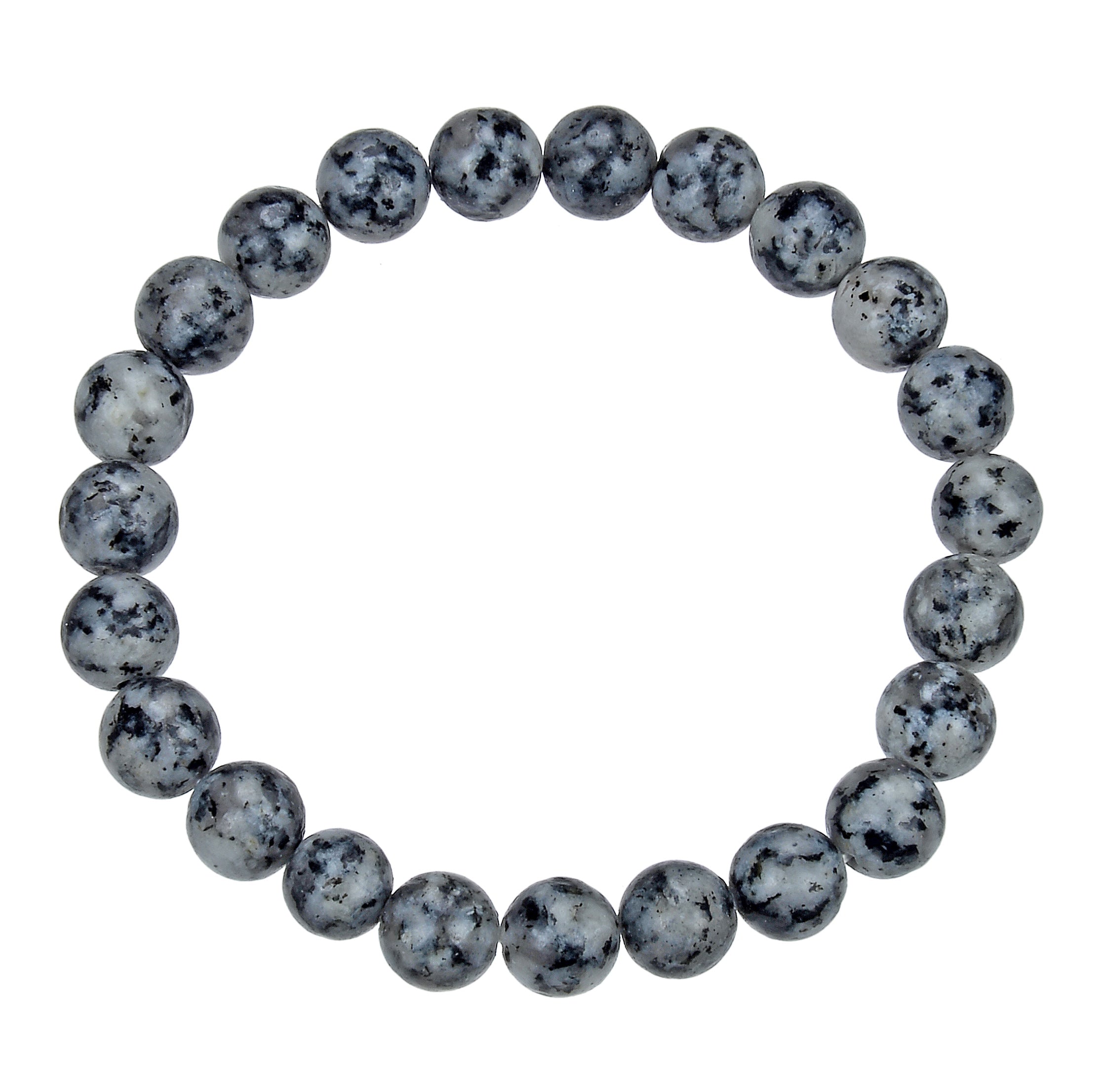 Black Sesame Jasper Stretch Bracelets B1989-8MM