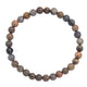 Black Grassy Jasper Bead Stretch Bracelet B1995 - 6MM Gloss