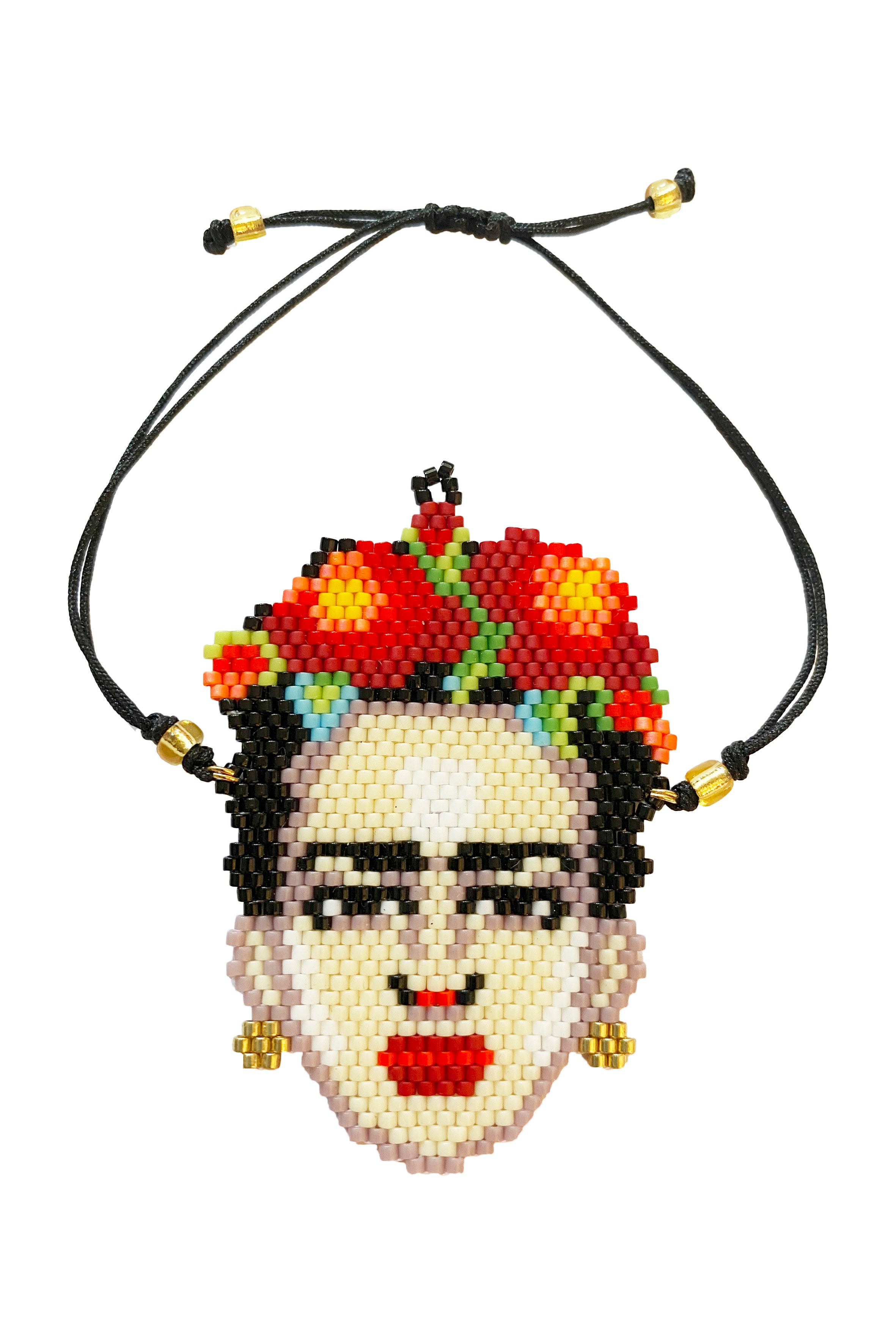 Pulsera trenzada con cuentas de semillas Frida B2037