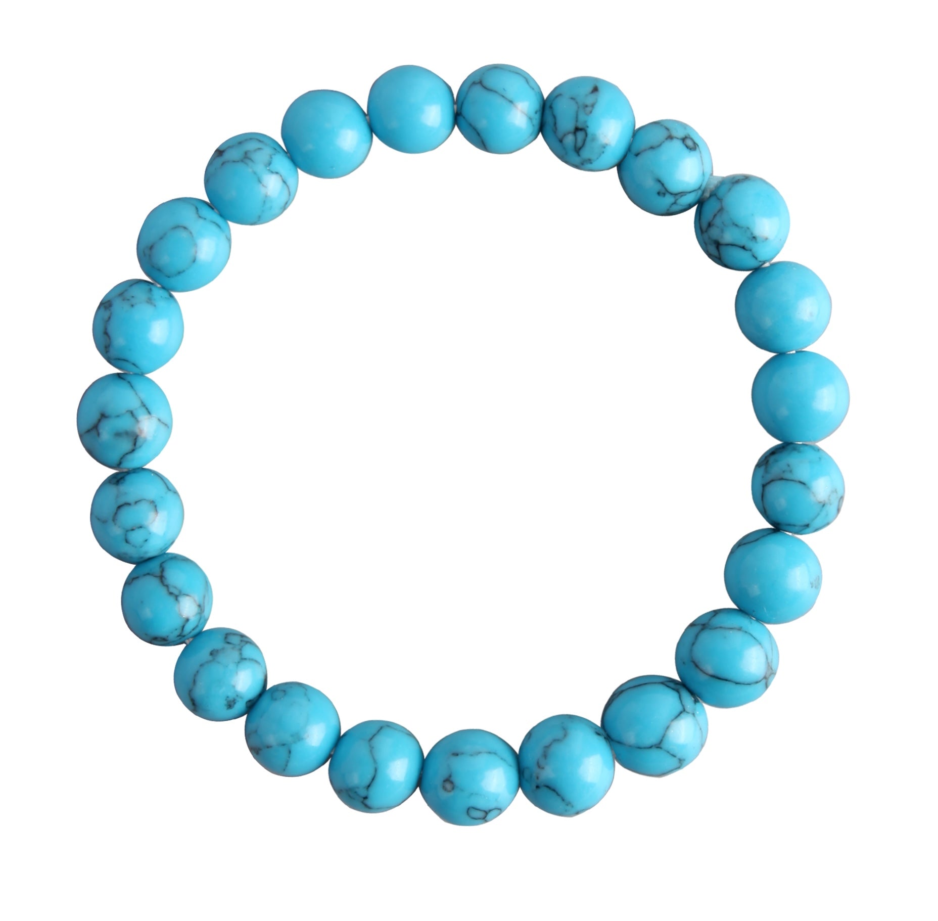 Turquoise Howlite Stretch Bracelet B2049-8MM