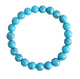 Composed Turquoise Howlite Stretch Bracelet B2049-8MM