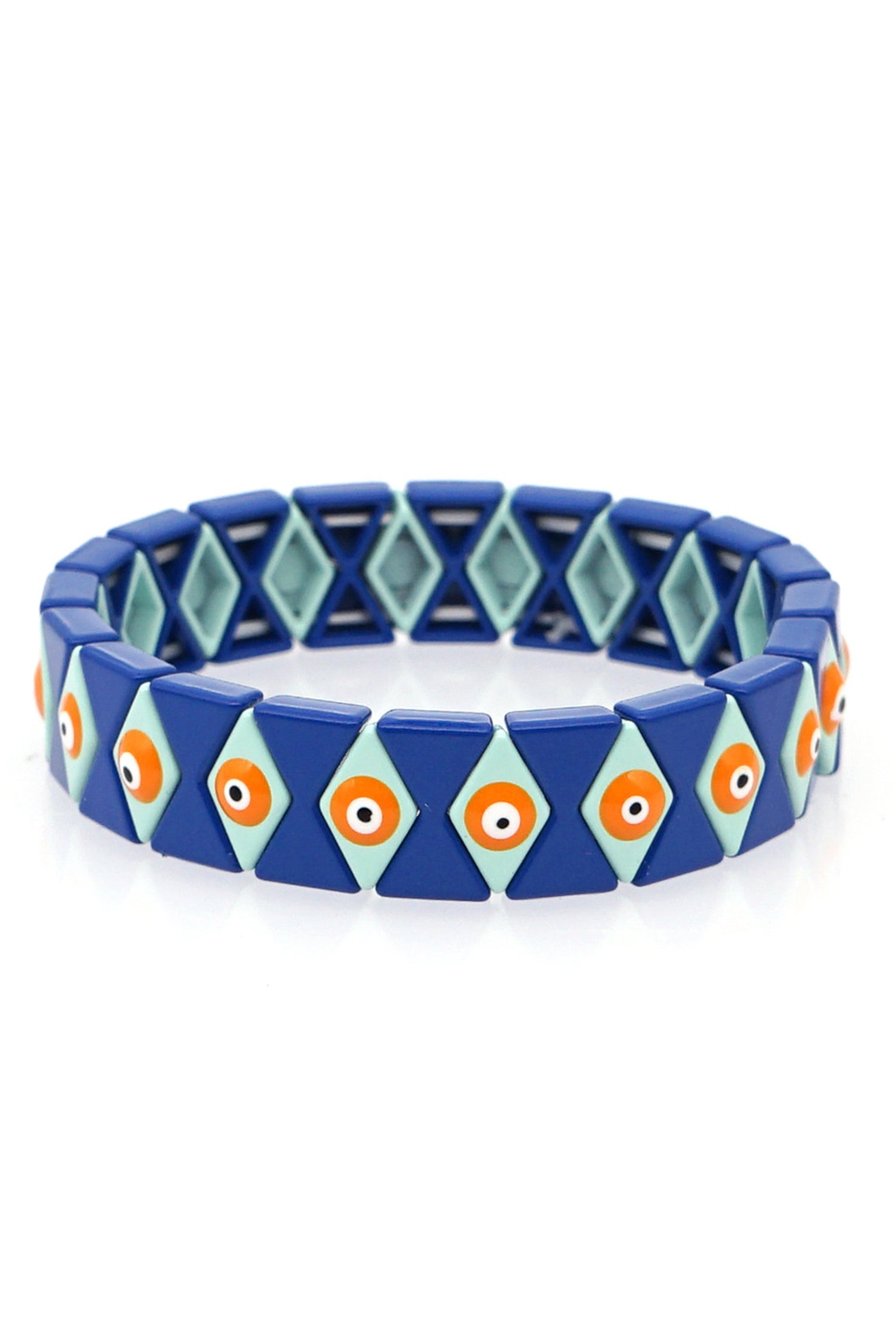 Pulsera de aleación de esmalte con forma de ojo de diablo B2114