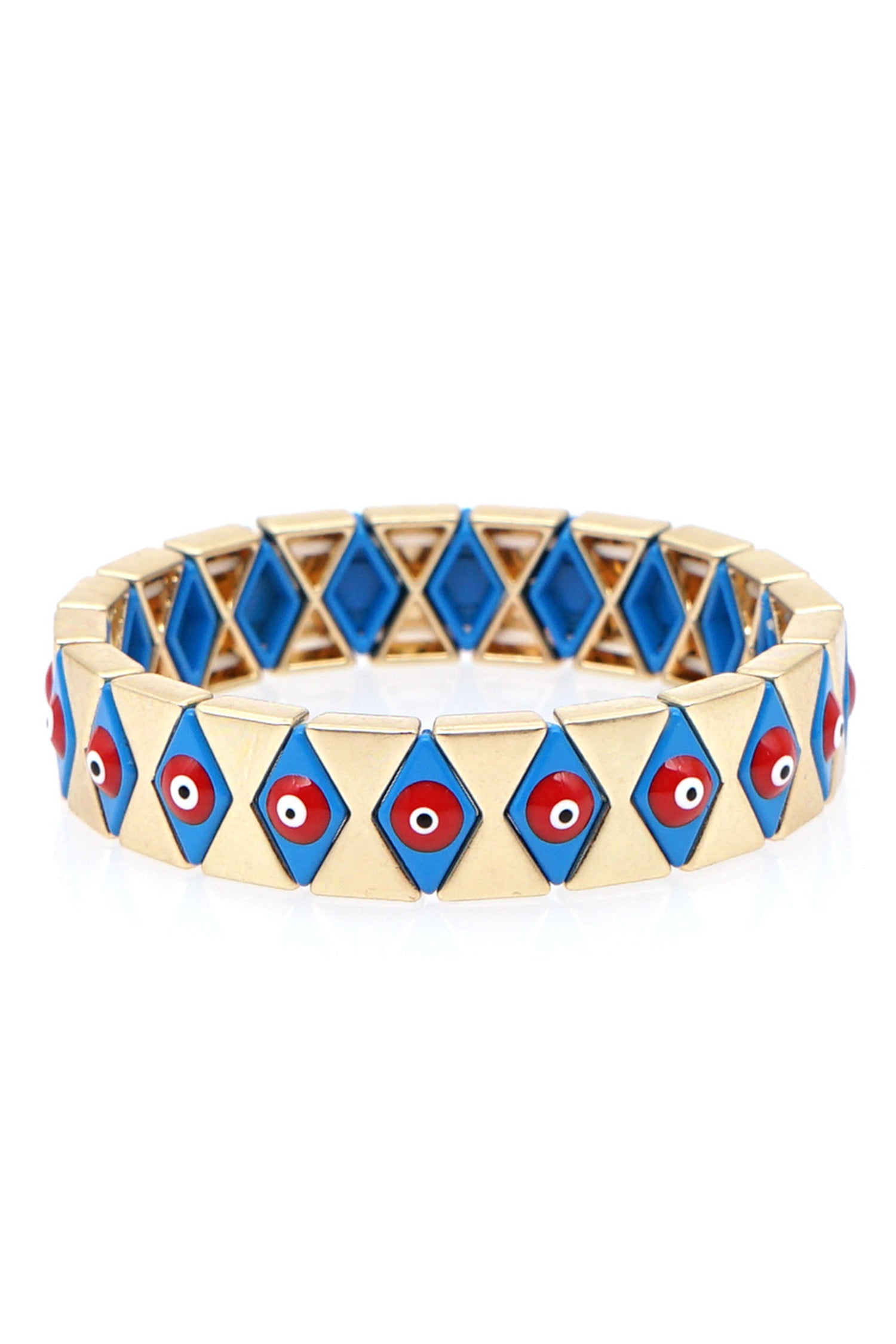 Pulsera de aleación de esmalte con forma de ojo de diablo B2114