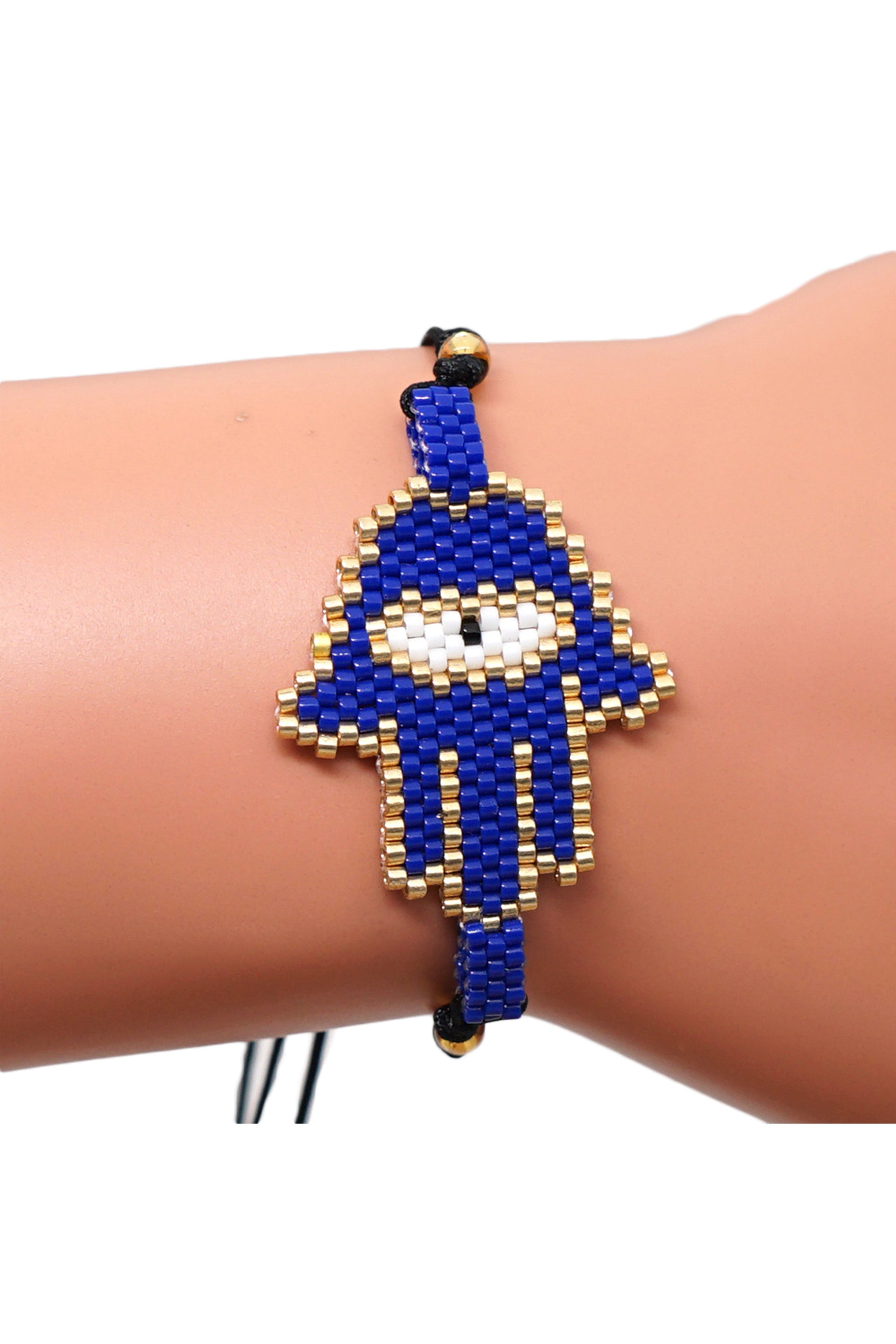 Pulseras de cuentas de semillas de palma B2145