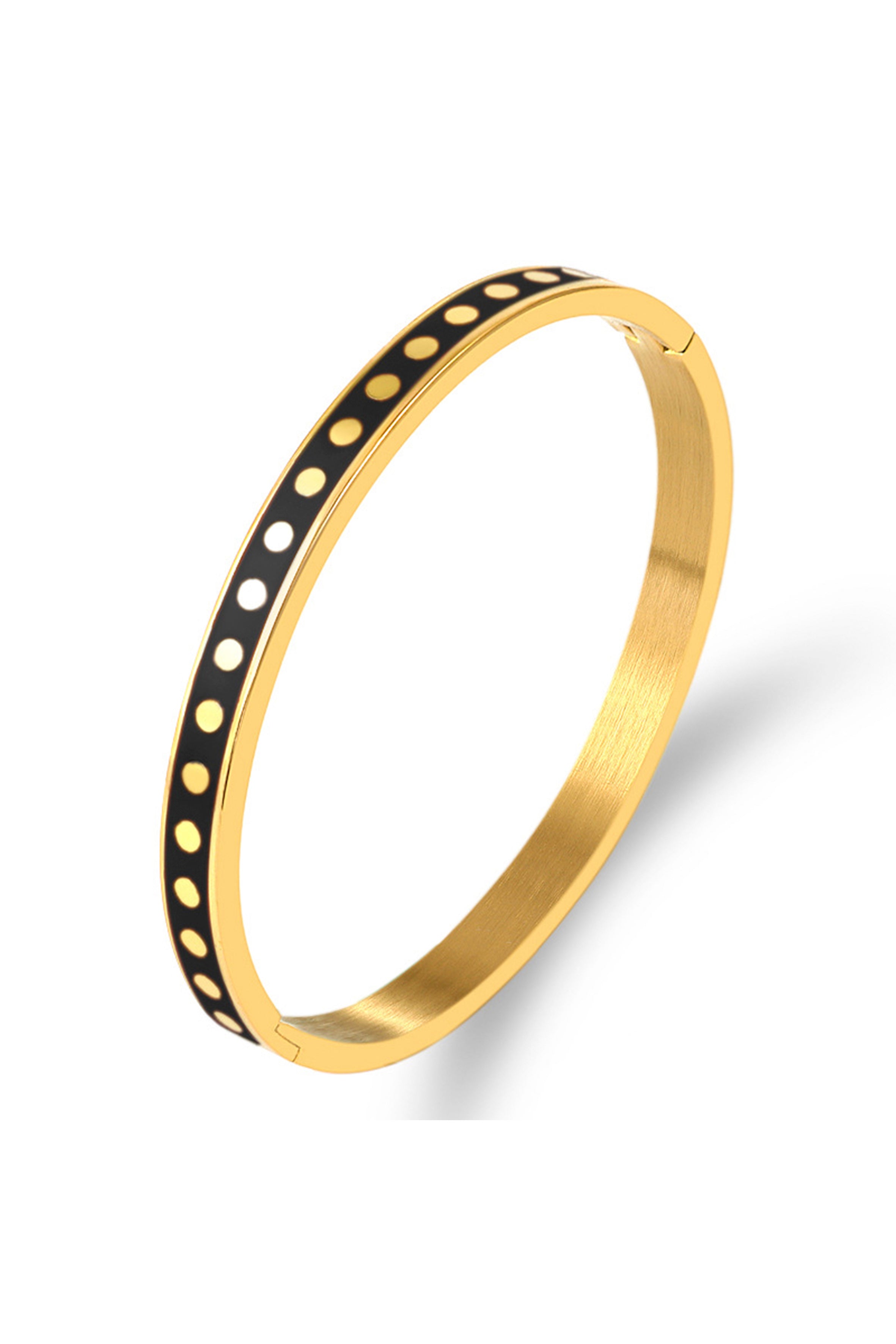 Pulsera de acero inoxidable con puntos B2495