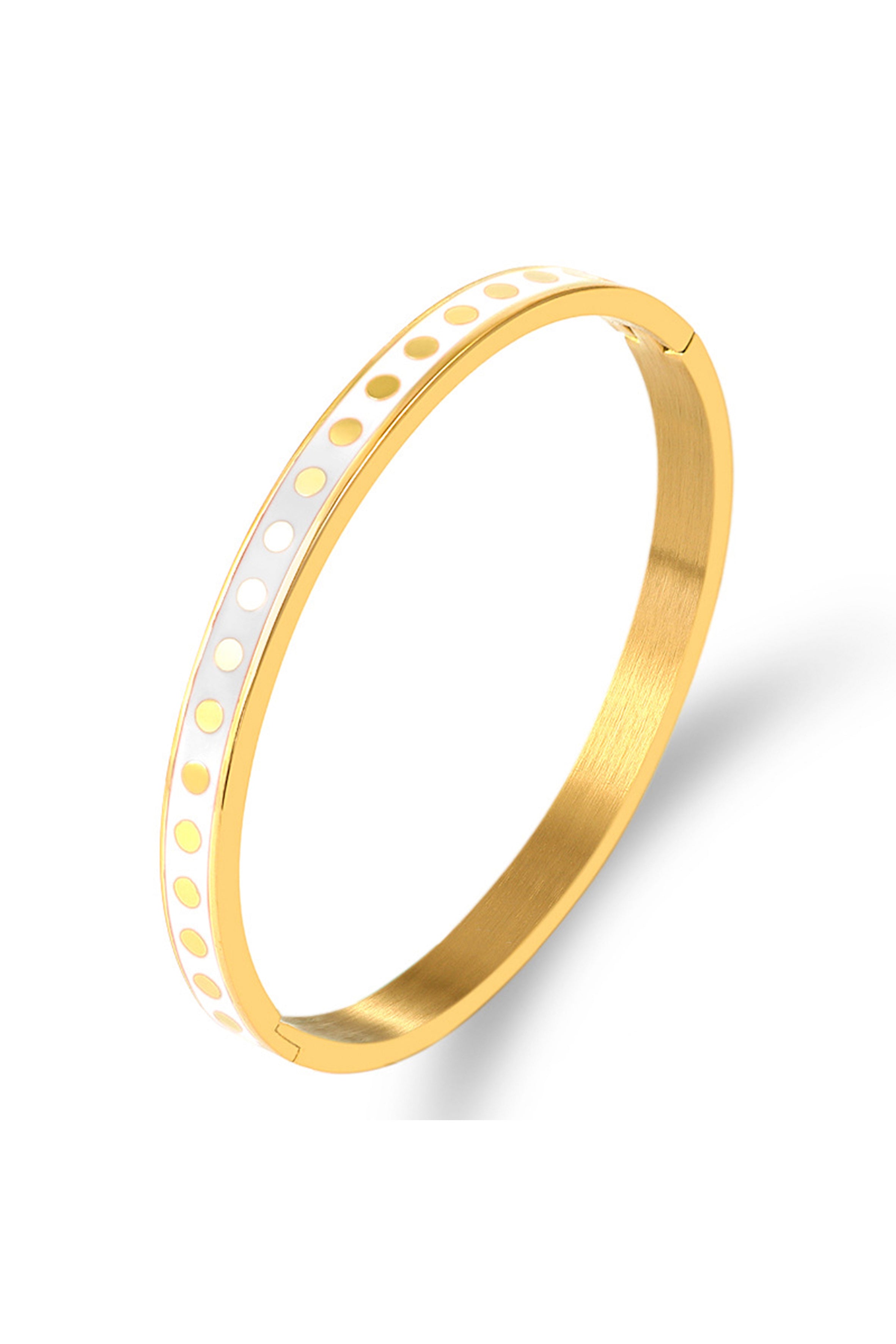 Pulsera de acero inoxidable con puntos B2495