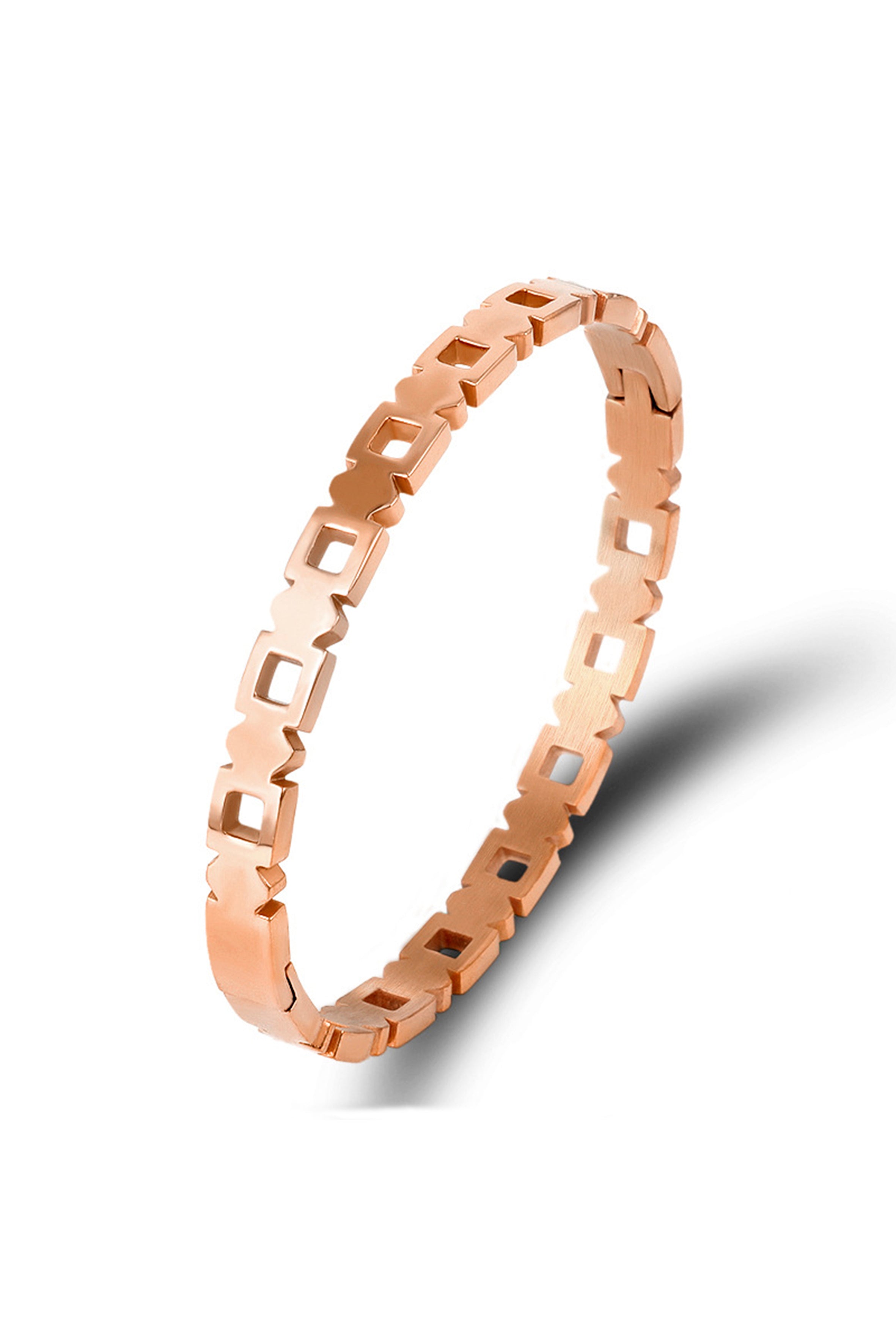 Pulsera hueca de acero inoxidable B2498