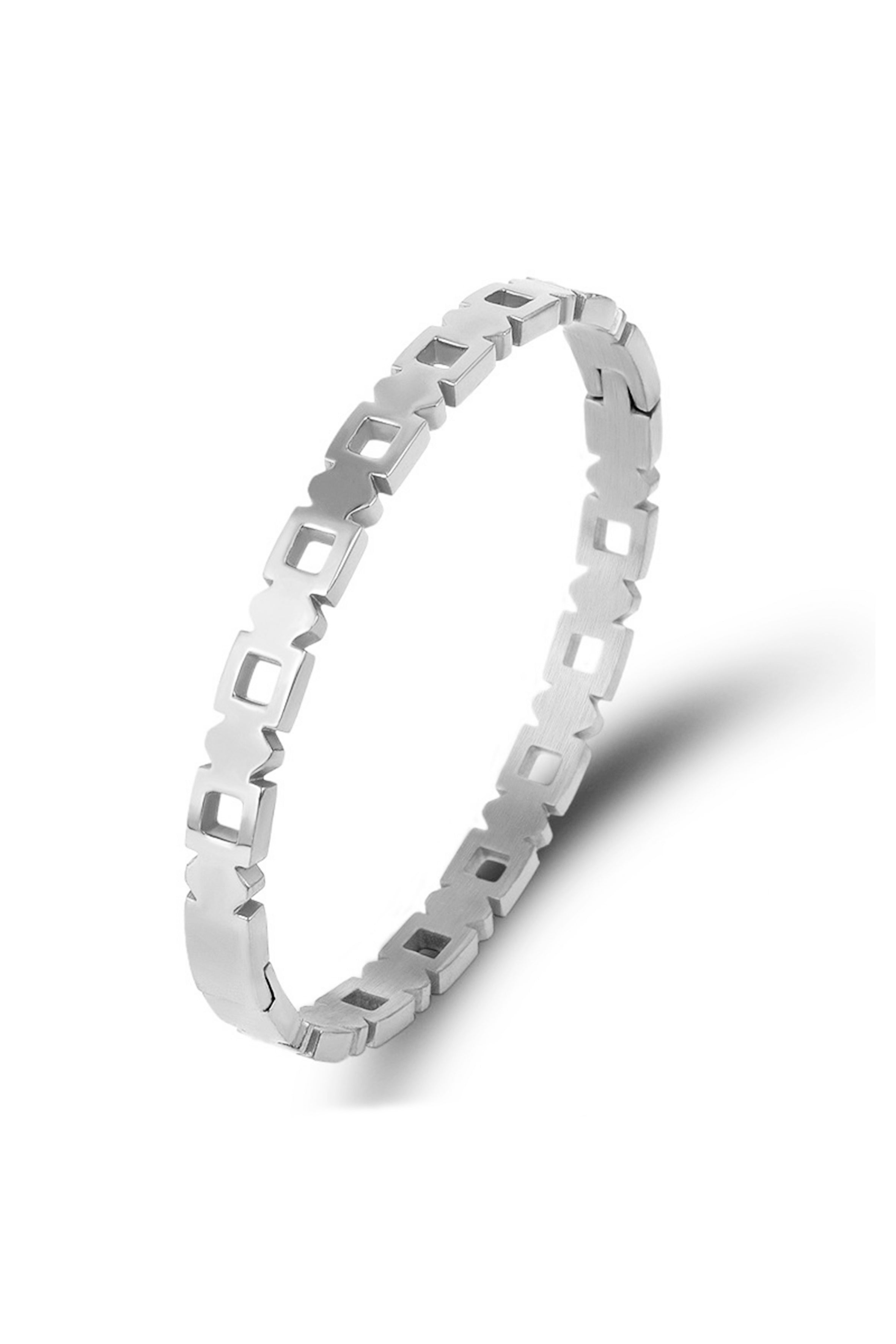 Pulsera hueca de acero inoxidable B2498