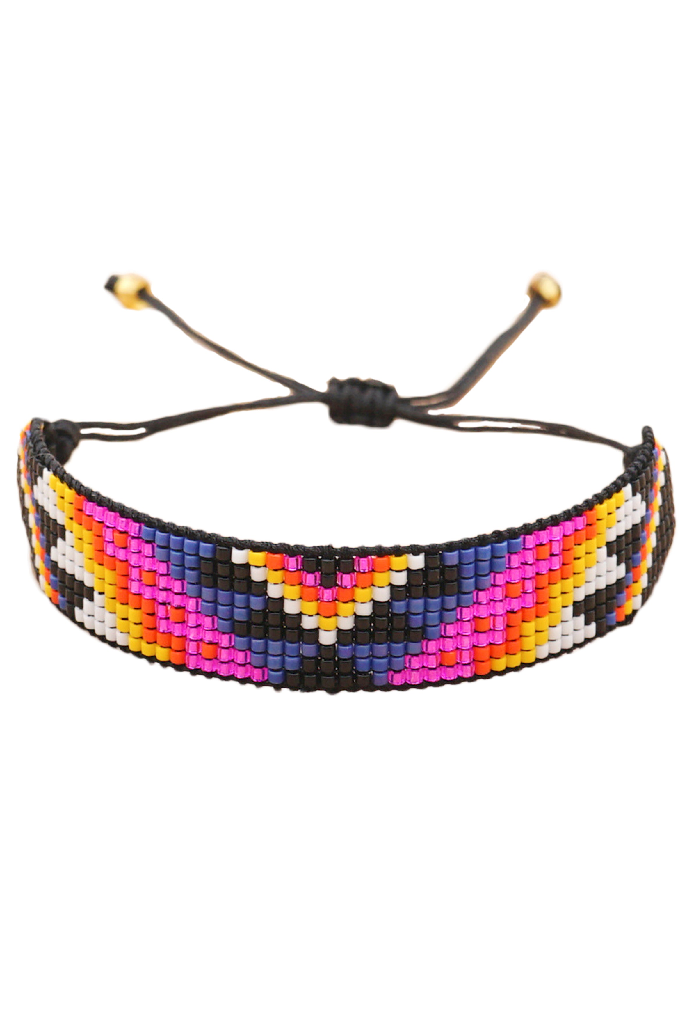 Geometry Seed Bead Bracelet B2591