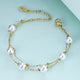 Pearl Stainless Steel Chain Bracelets B2602