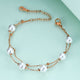 Pearl Stainless Steel Chain Bracelets B2602