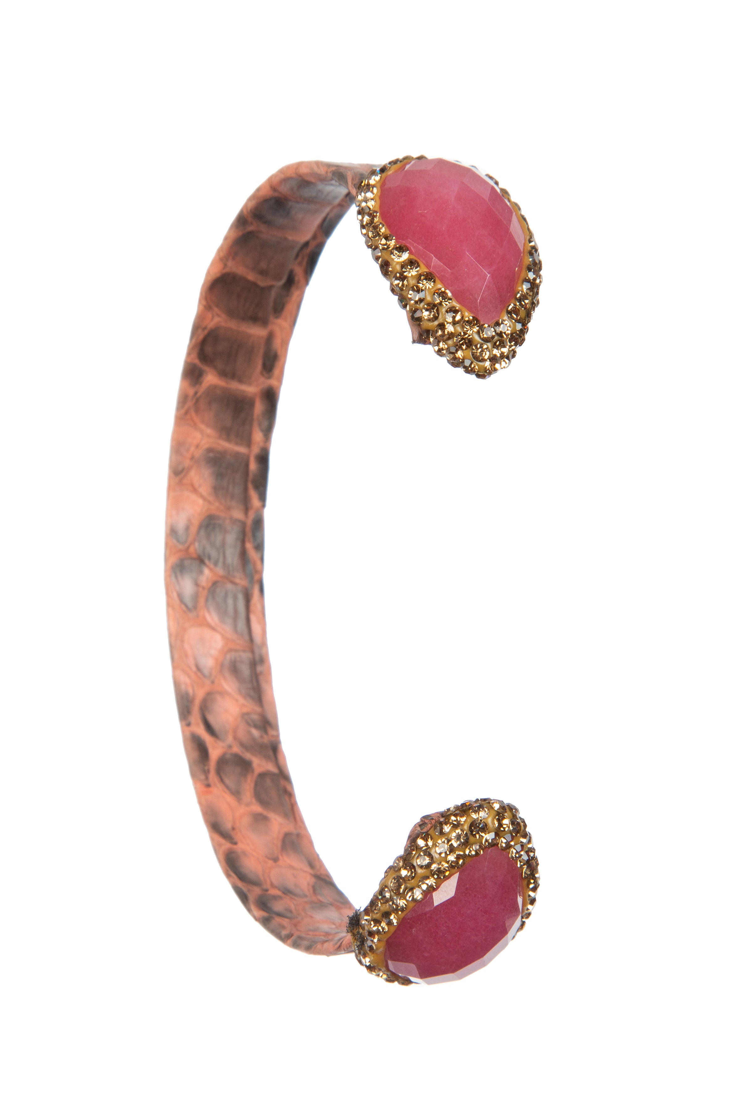 Cymophane Leather Cuff Bracelets B2607