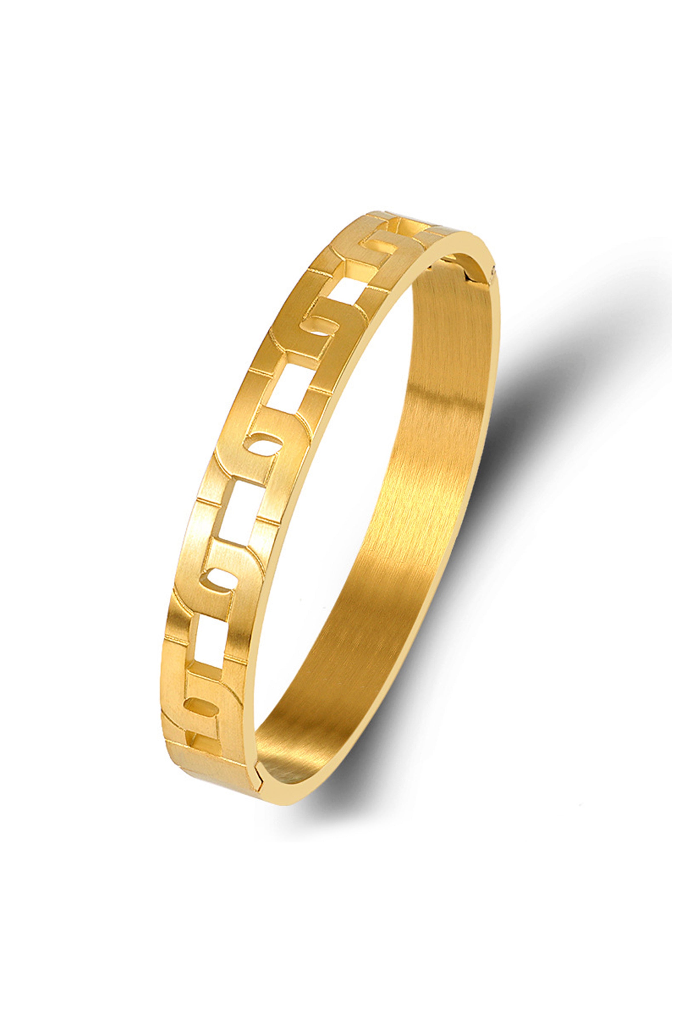 Pulsera de acero inoxidable con forma de cadena B2636