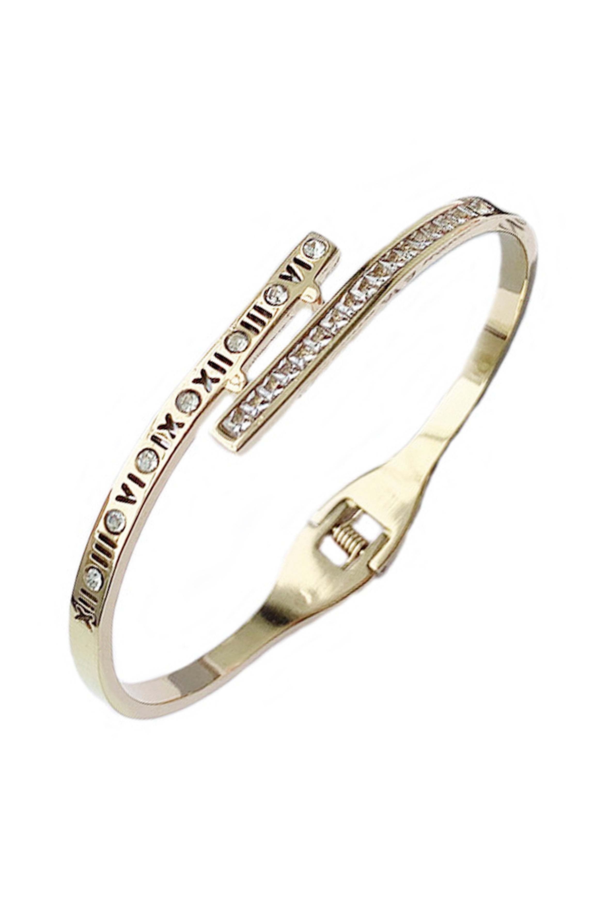 Roman Numerals Stainless Steel Bracelet B2767